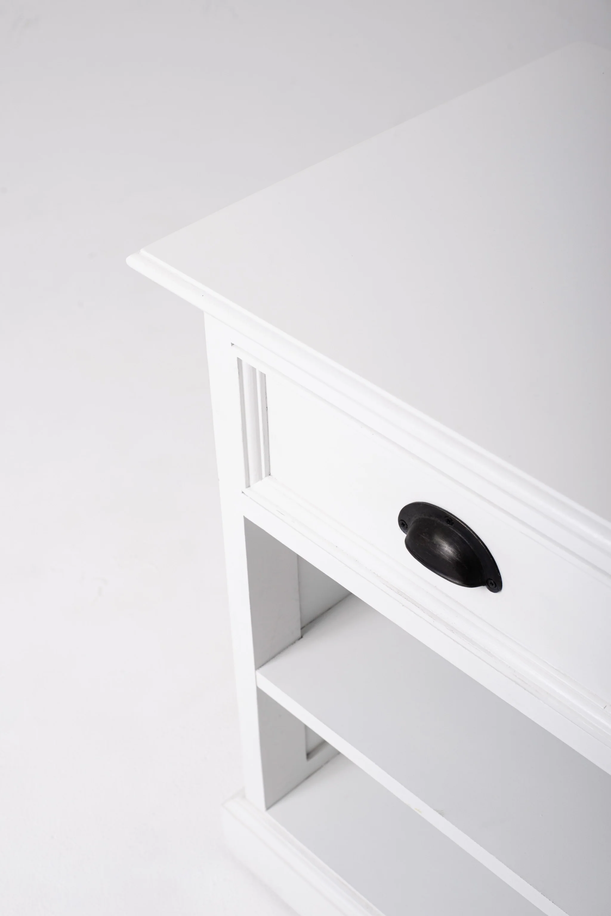 Classic White Nightstand With Shelves By Homeroots - Image 9
