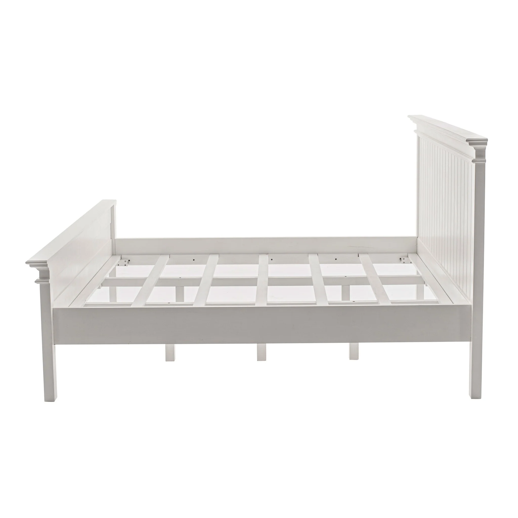 Classic White Panel King Size Bed By Homeroots - Image 4