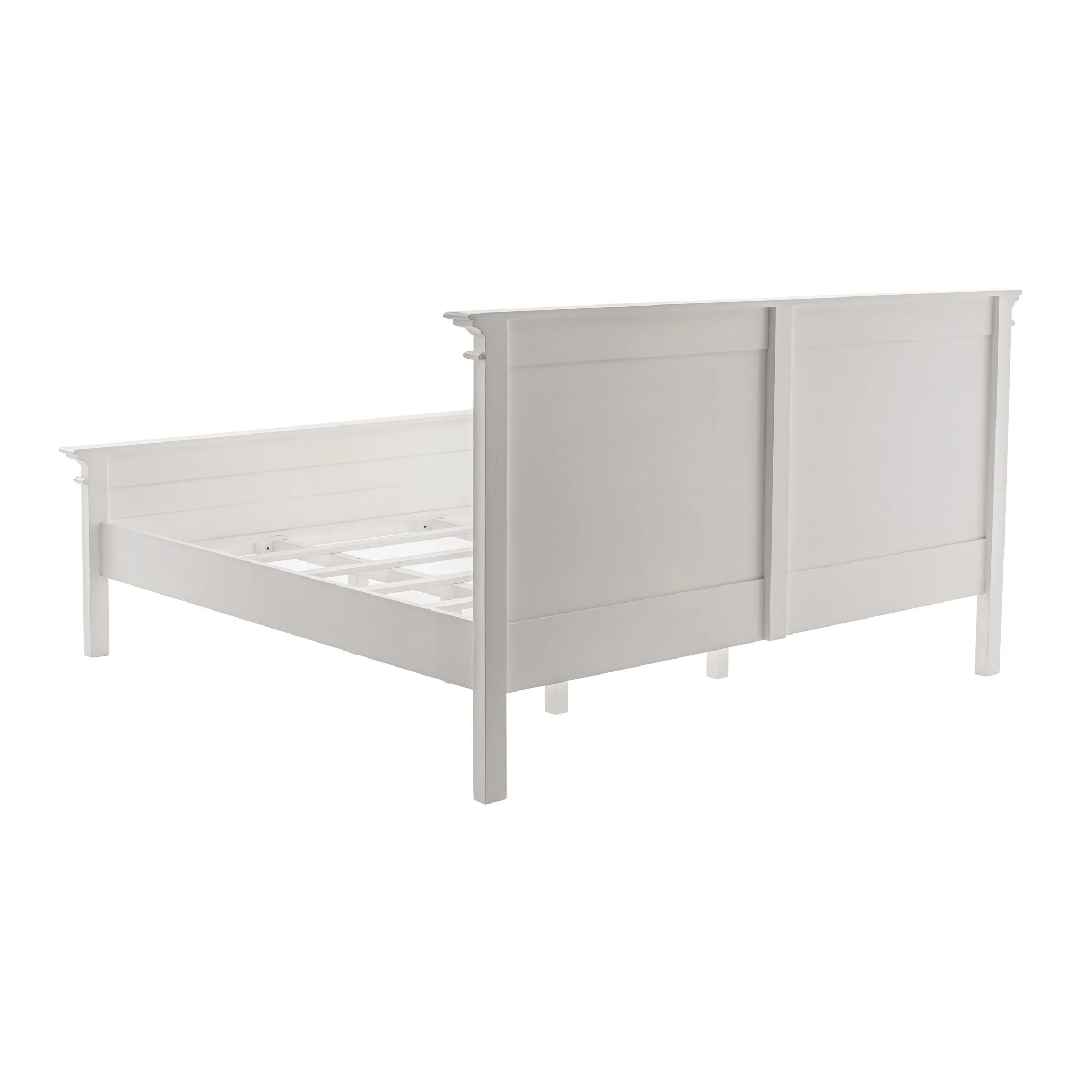 Classic White Panel King Size Bed By Homeroots - Image 5