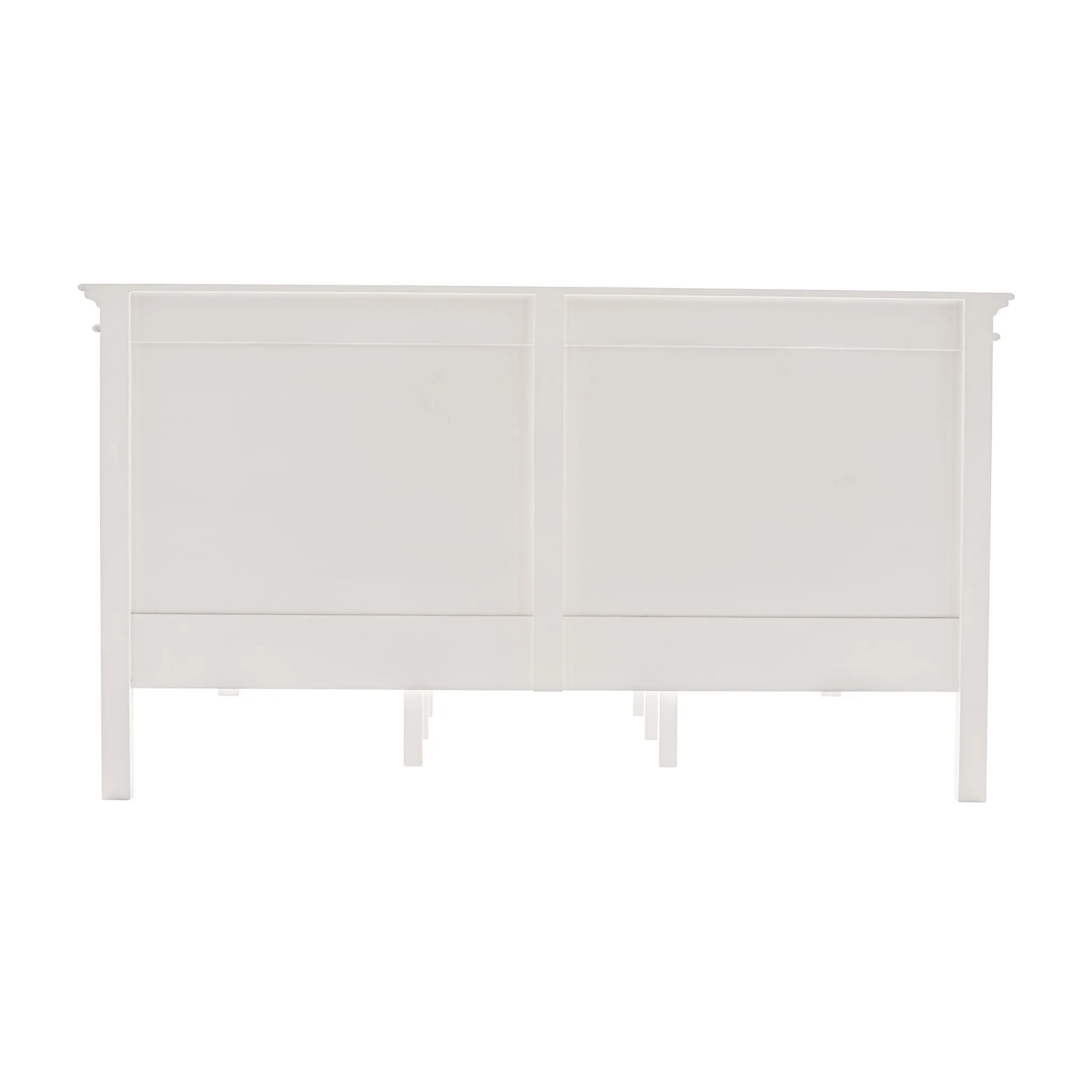 Classic White Panel King Size Bed By Homeroots - Image 6