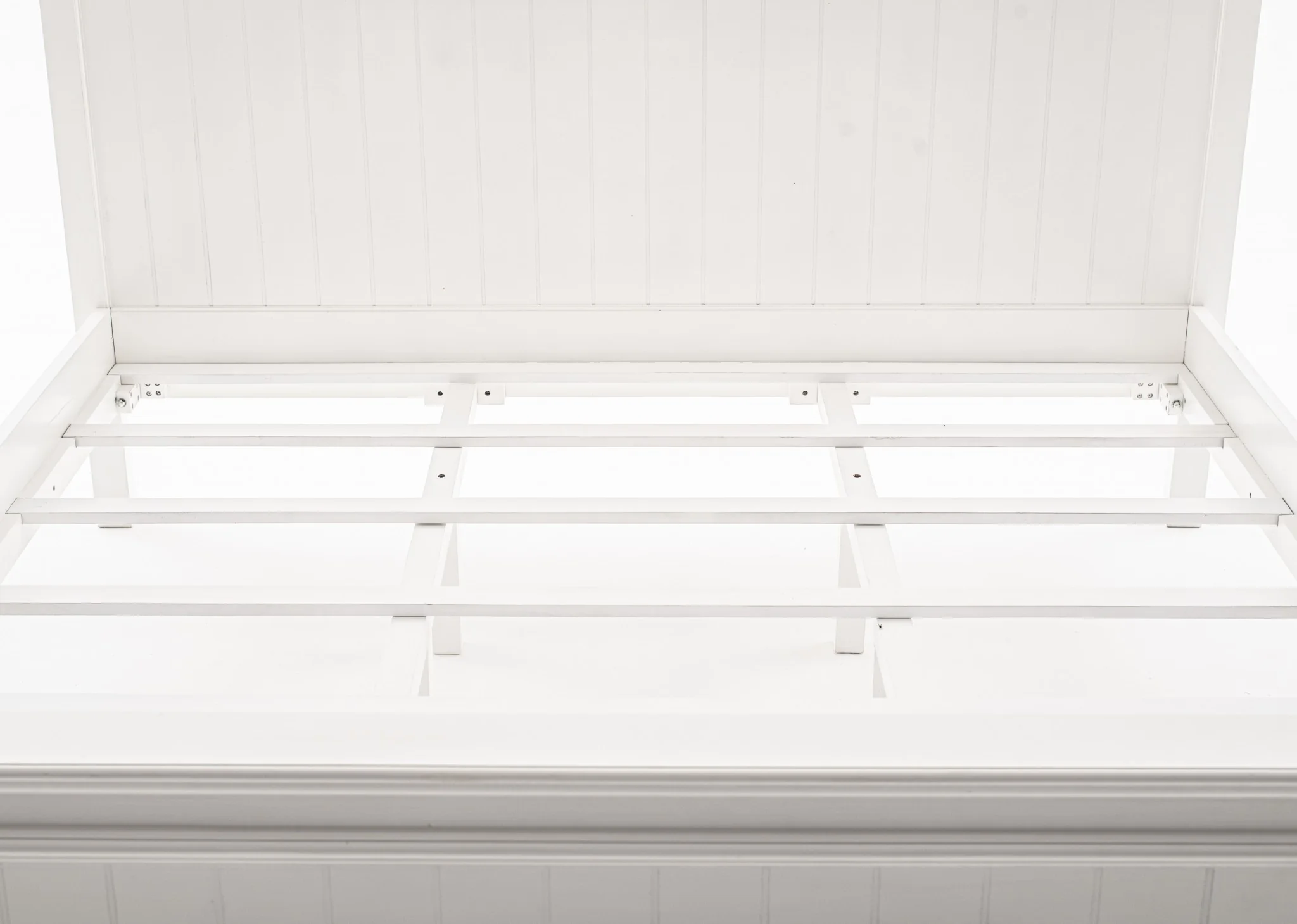 Classic White Panel King Size Bed By Homeroots - Image 7