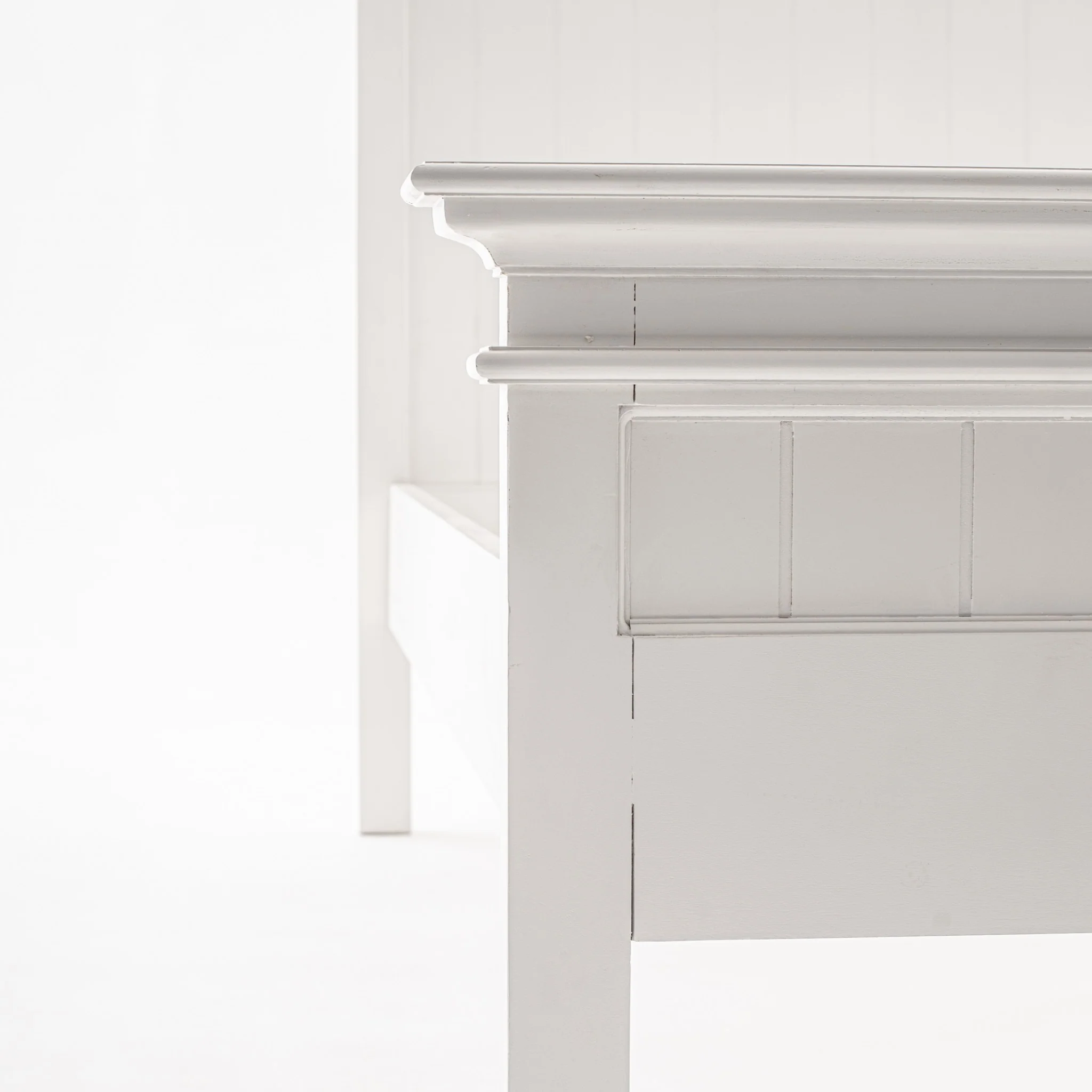 Classic White Panel King Size Bed By Homeroots - Image 9