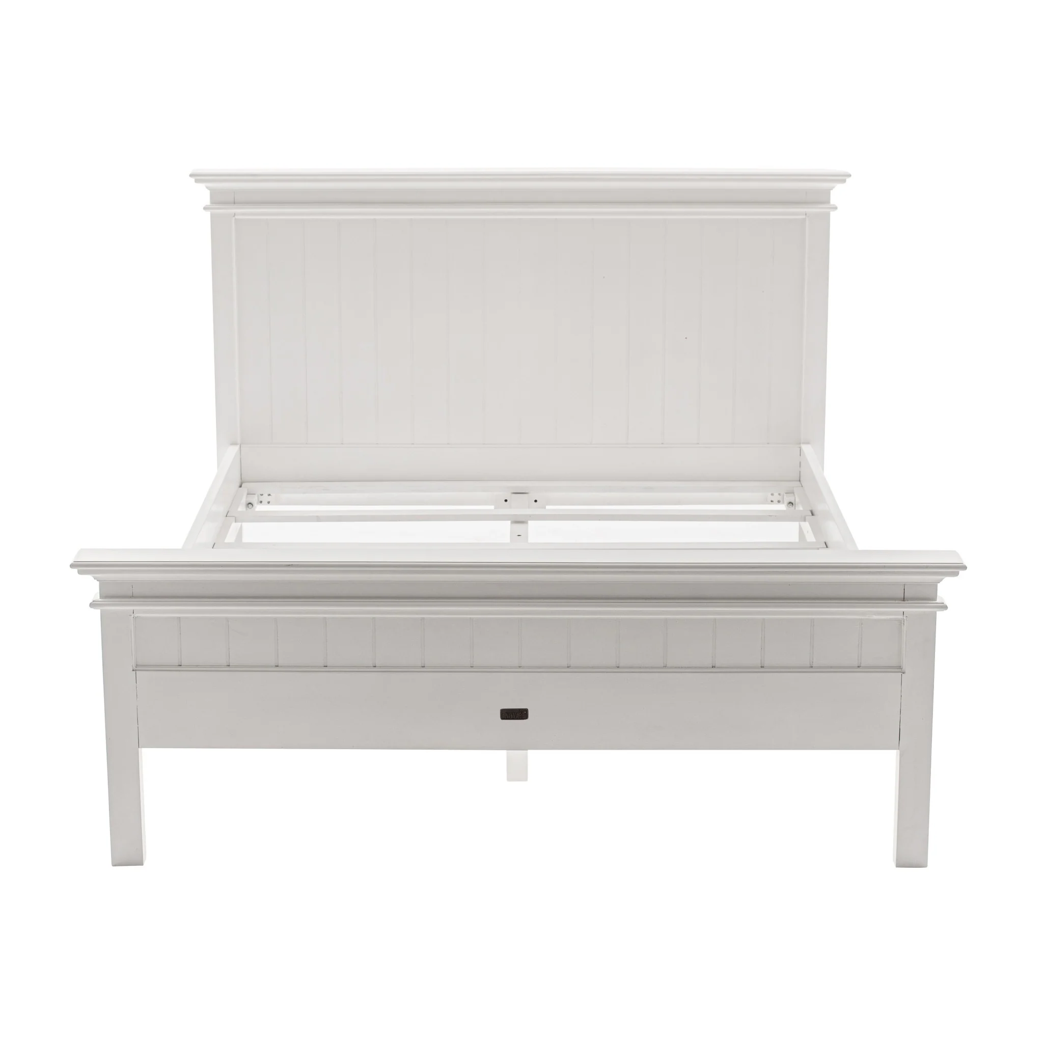Classic White Panel Queen Size Bed By Homeroots - Image 2