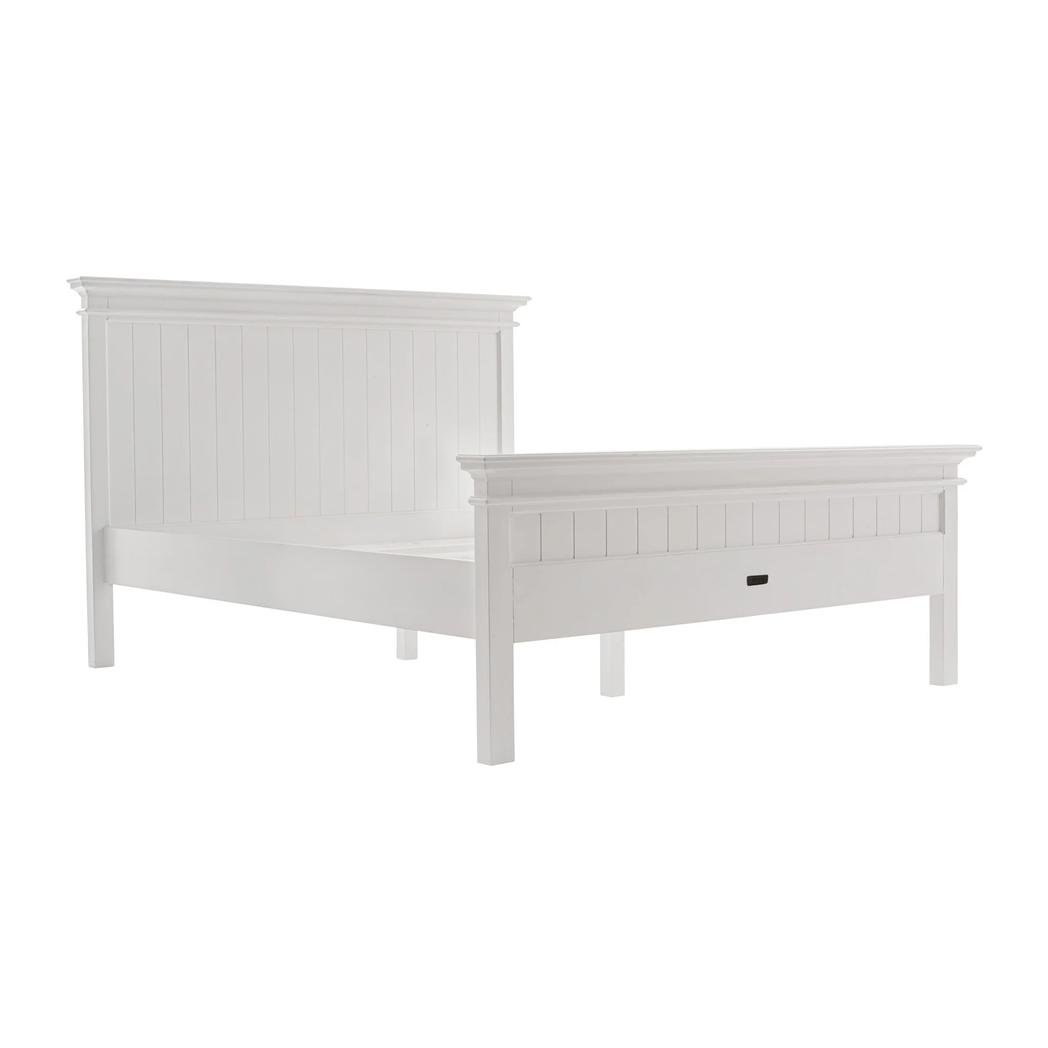 Classic White Panel Queen Size Bed By Homeroots - Image 3