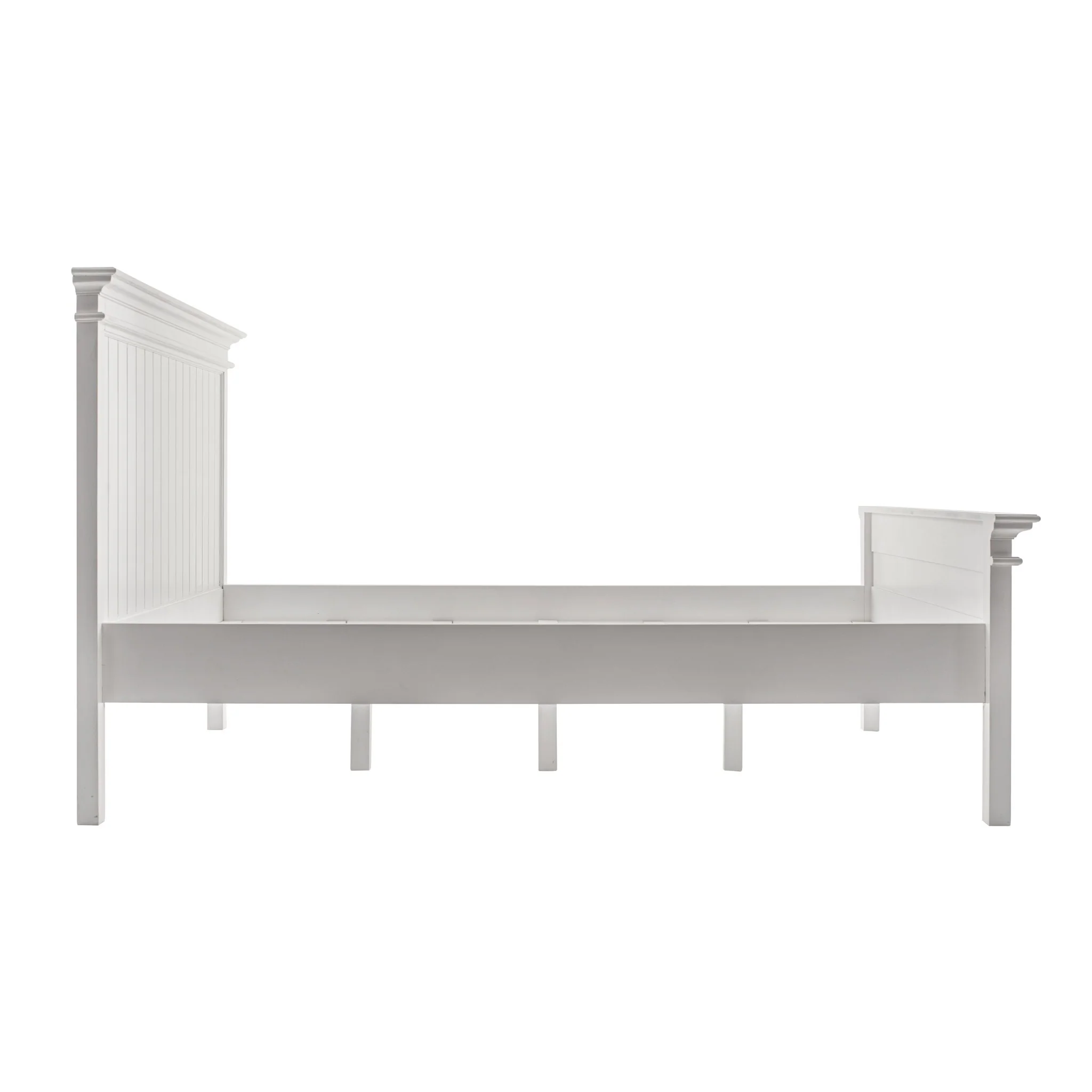 Classic White Panel Queen Size Bed By Homeroots - Image 4