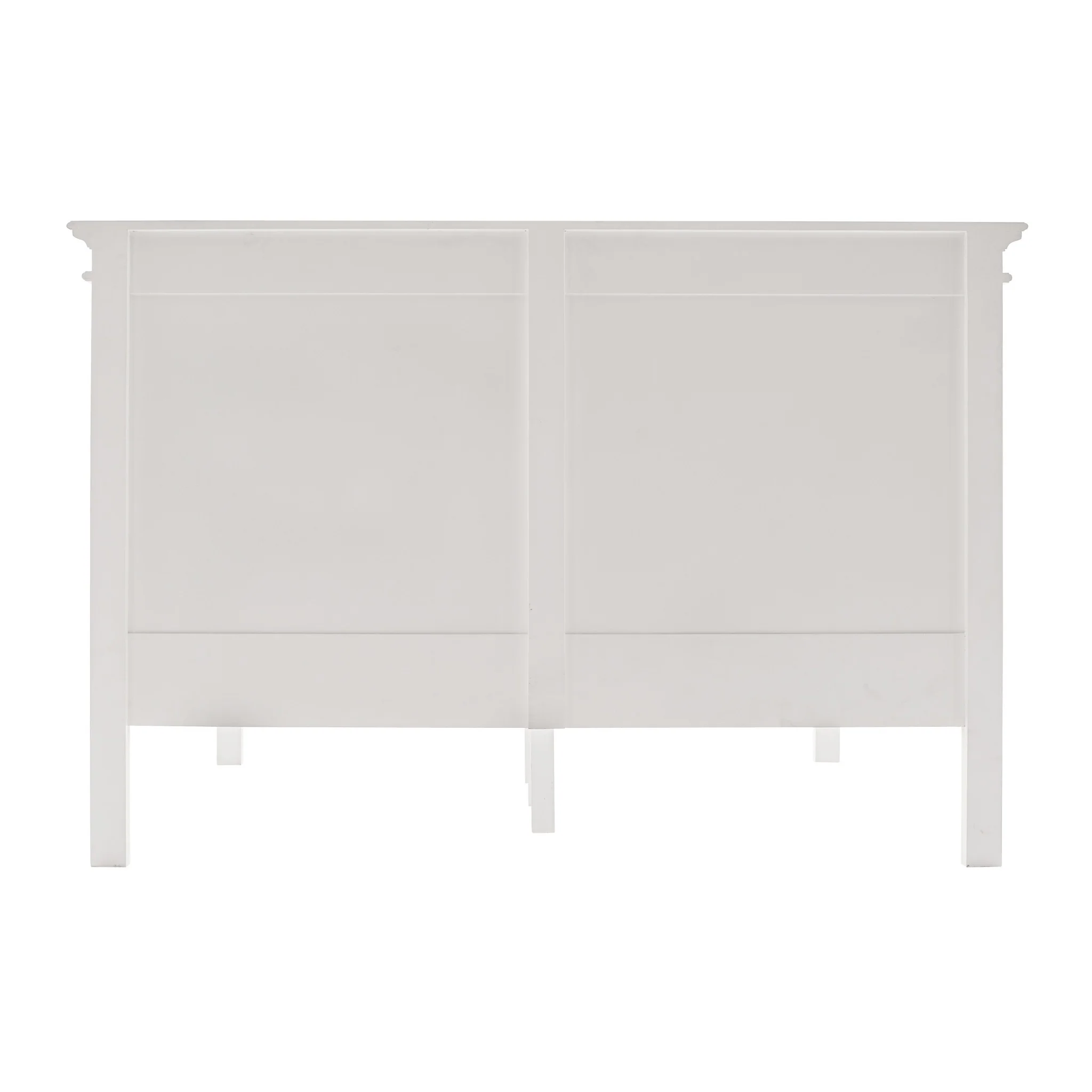 Classic White Panel Queen Size Bed By Homeroots - Image 6