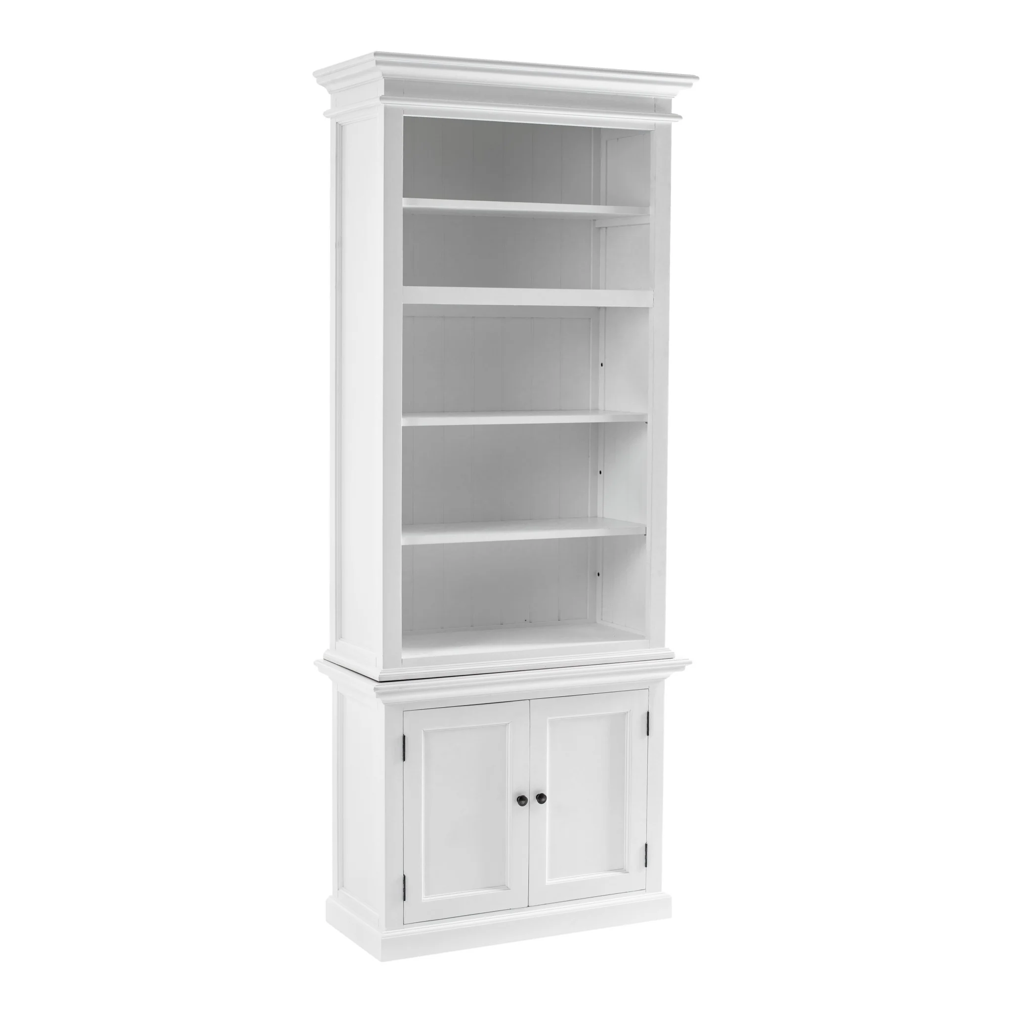 Classic White Single Bay Hutch Unit By Homeroots - Image 2