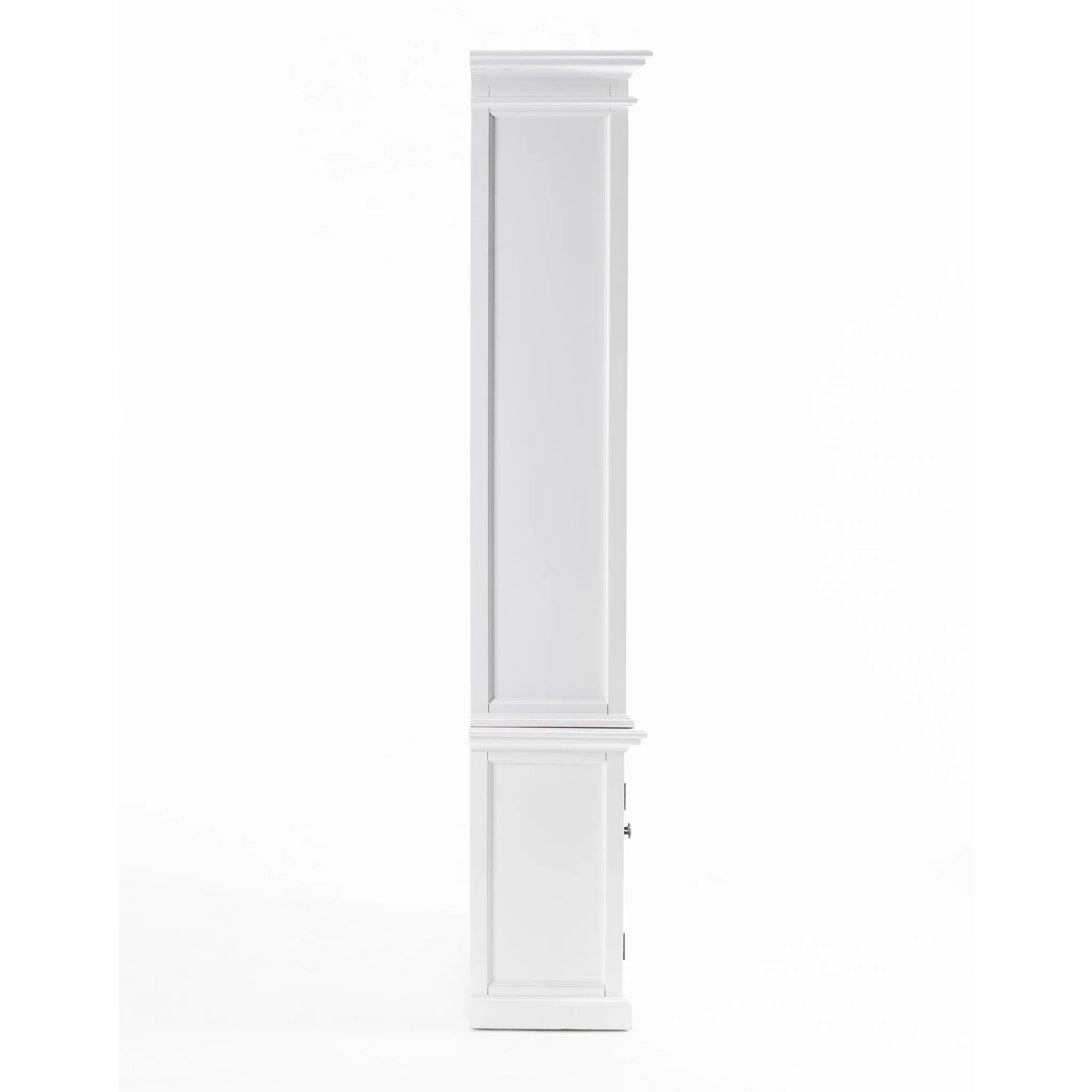 Classic White Single Bay Hutch Unit By Homeroots - Image 4