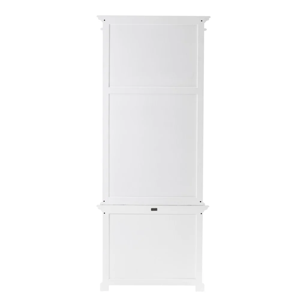 Classic White Single Bay Hutch Unit By Homeroots - Image 5