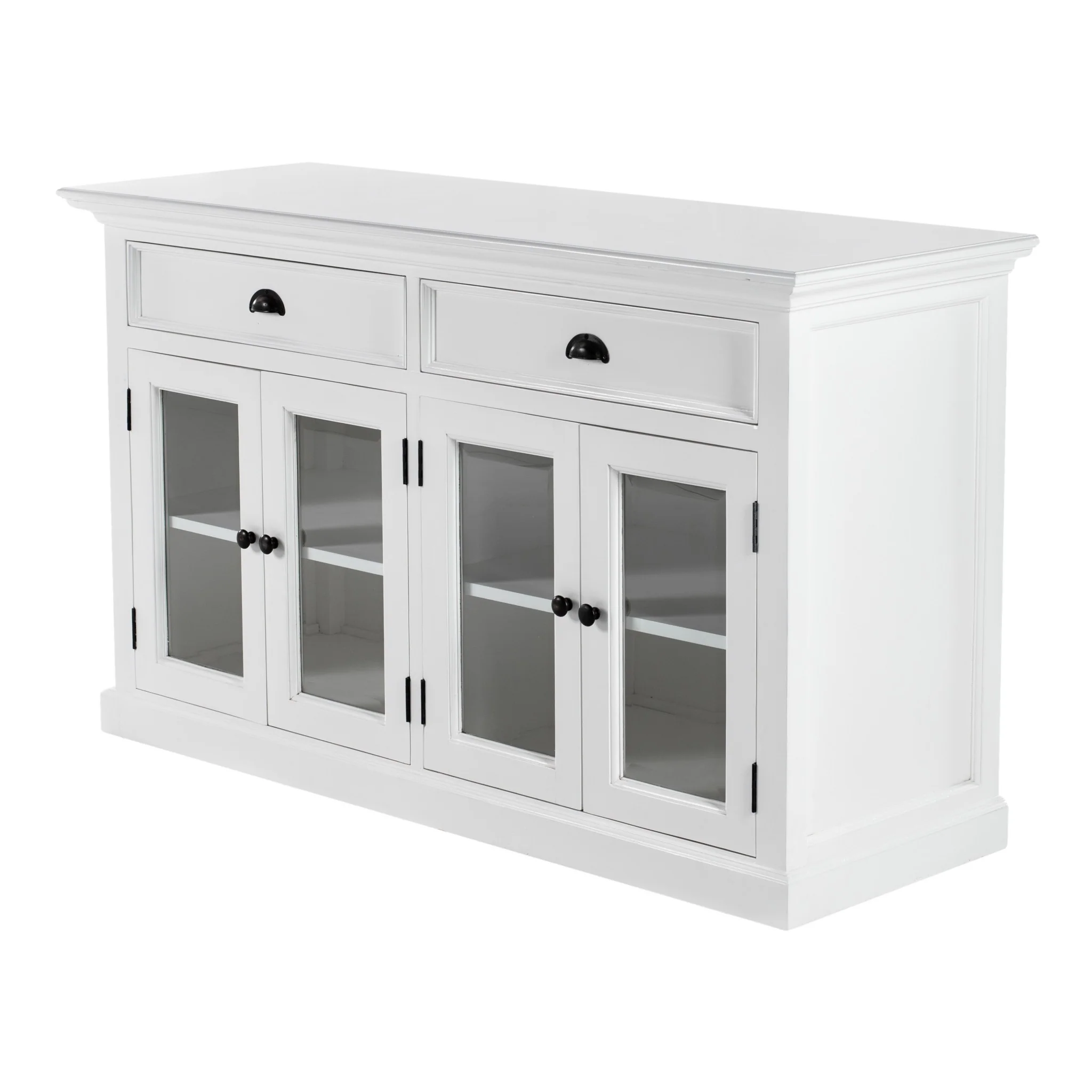 Classic White Small Buffet Table By Homeroots - Image 3