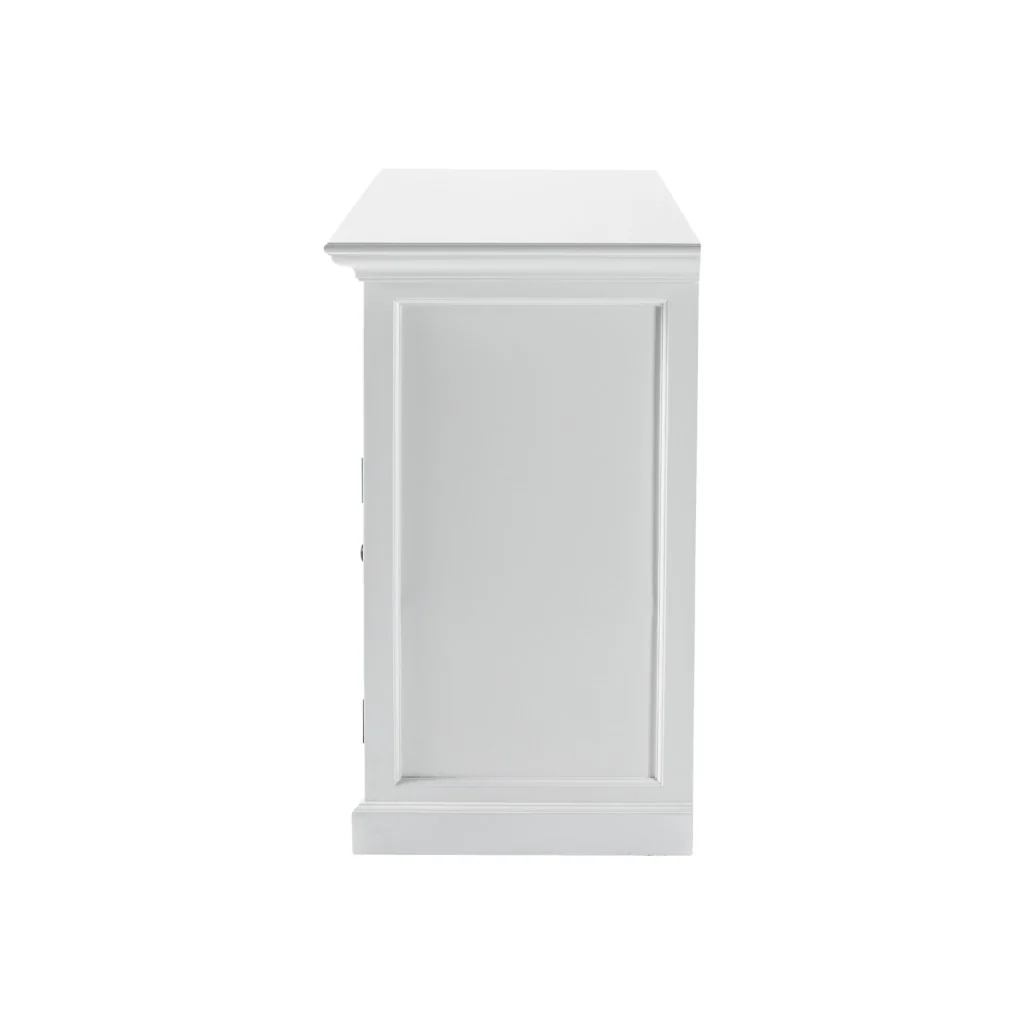 Classic White Small Buffet Table By Homeroots - Image 5
