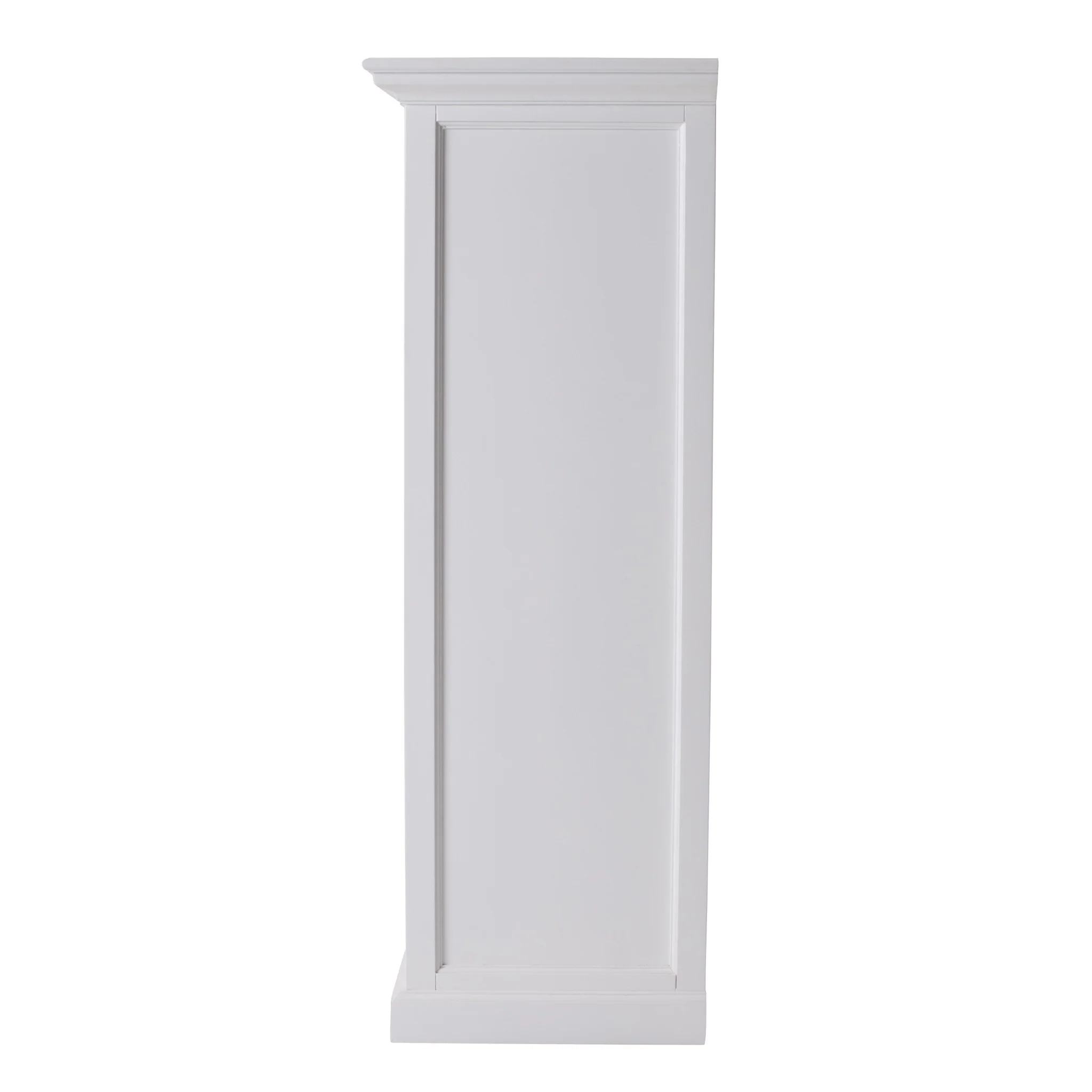 Classic White Storage Cabinet With Basket Set By Homeroots - Image 3
