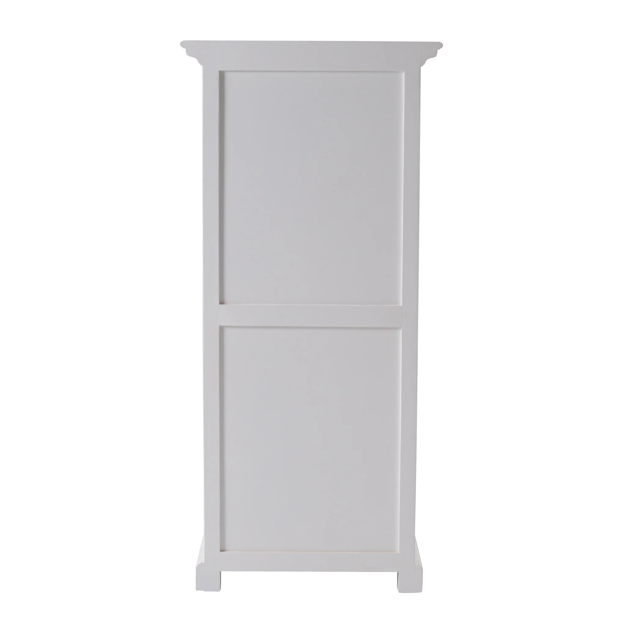Classic White Storage Cabinet With Basket Set By Homeroots - Image 4