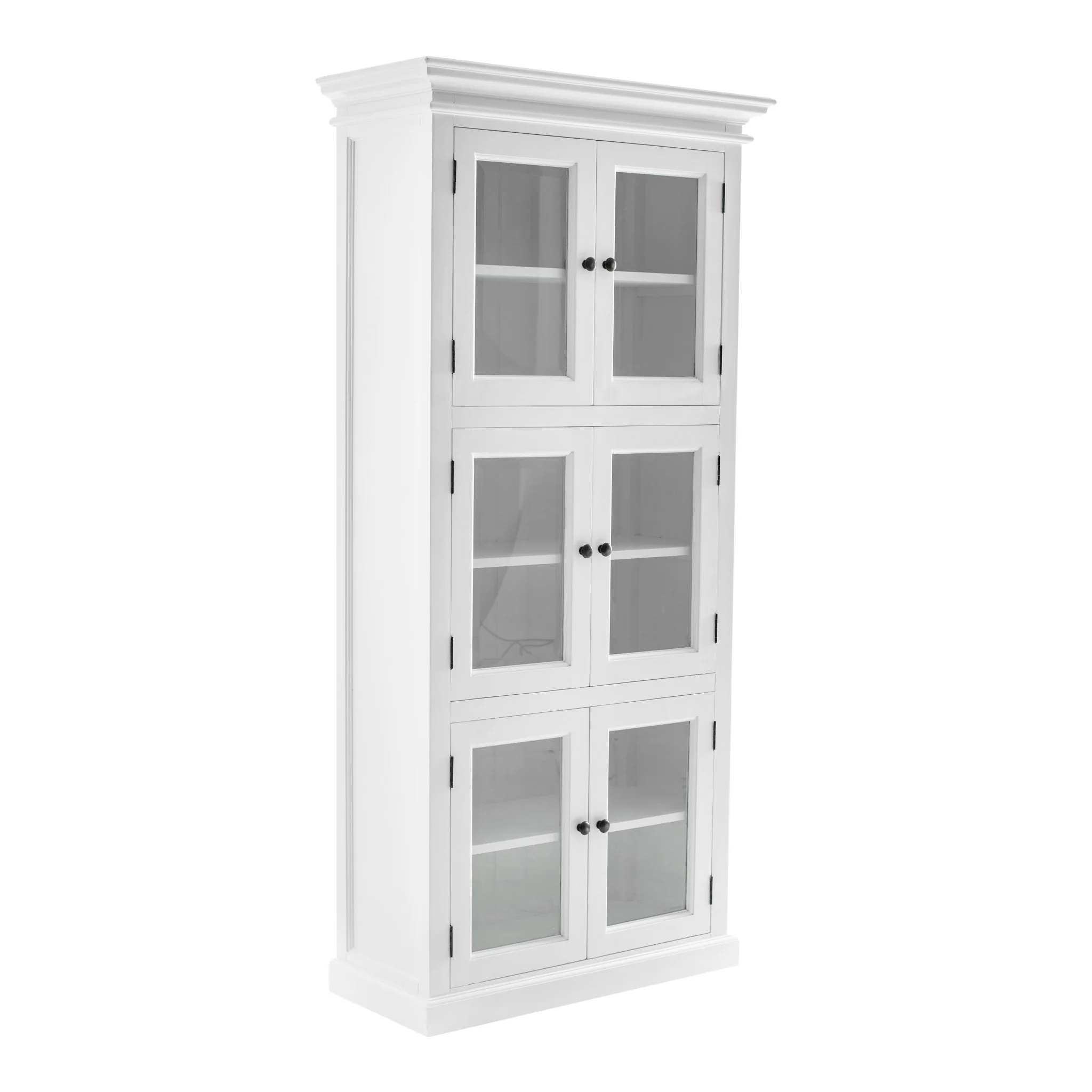 Classic White Three Level Storage Cabinet By Homeroots - Image 3