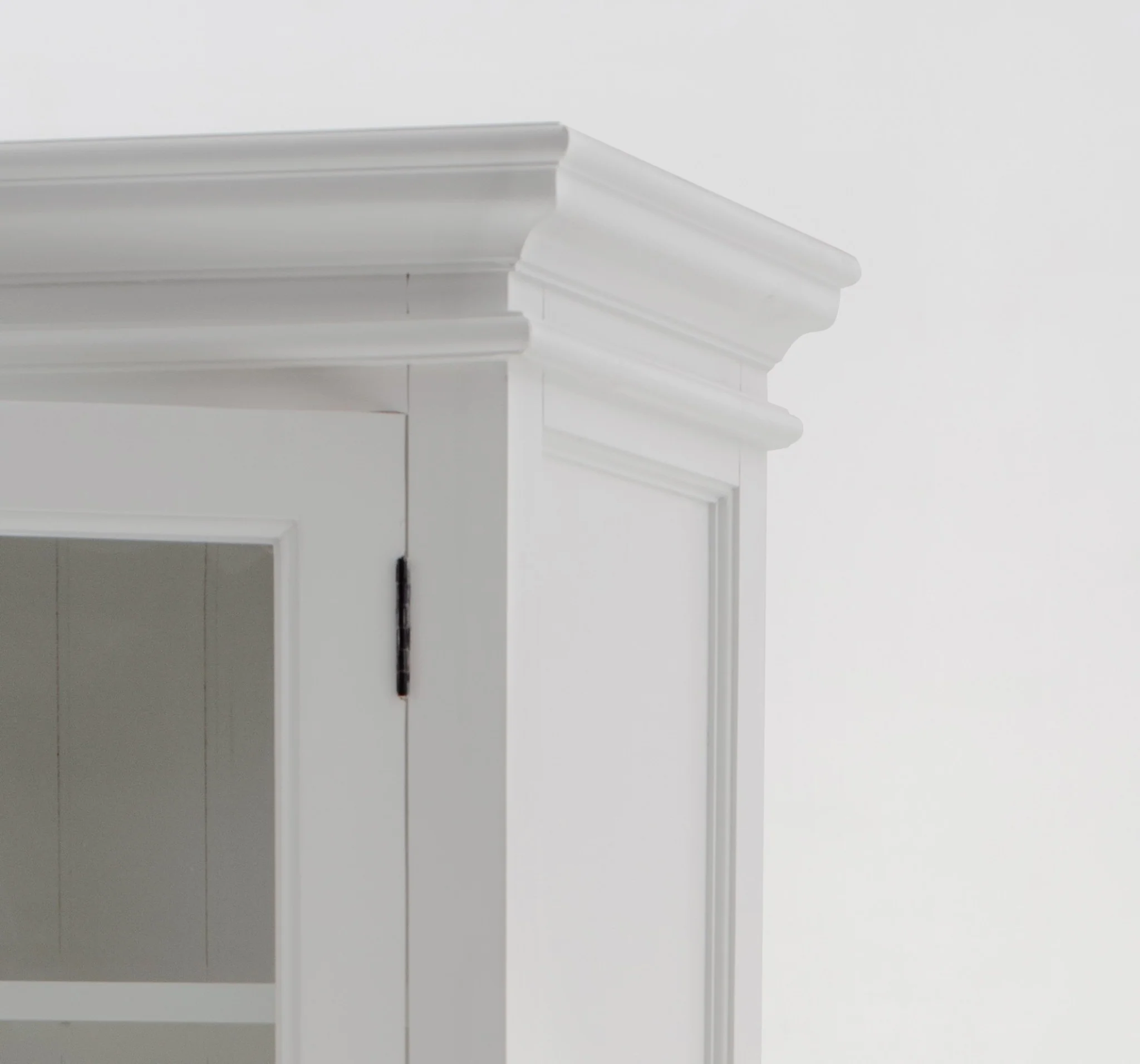 Classic White Three Level Storage Cabinet By Homeroots - Image 7