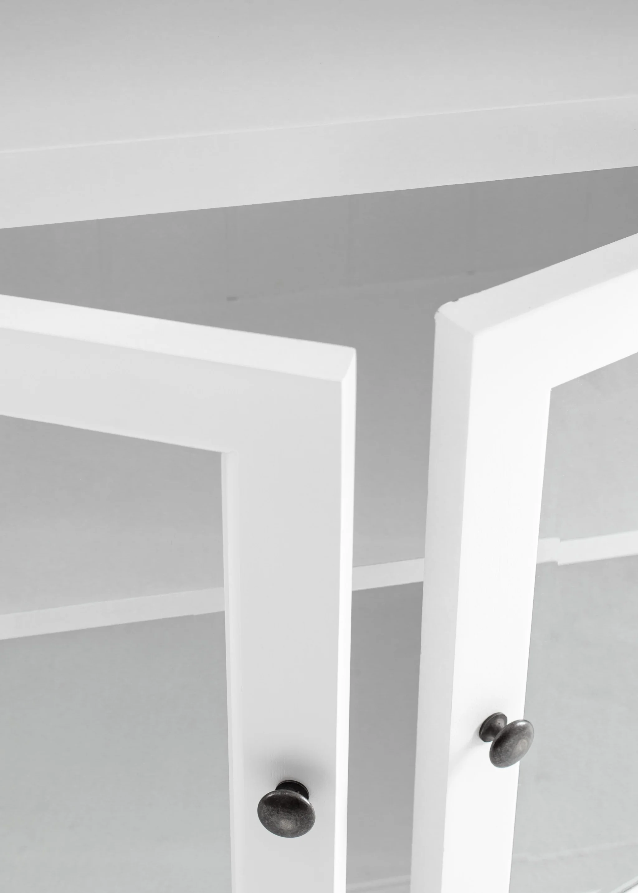 Classic White Three Level Storage Cabinet By Homeroots - Image 9