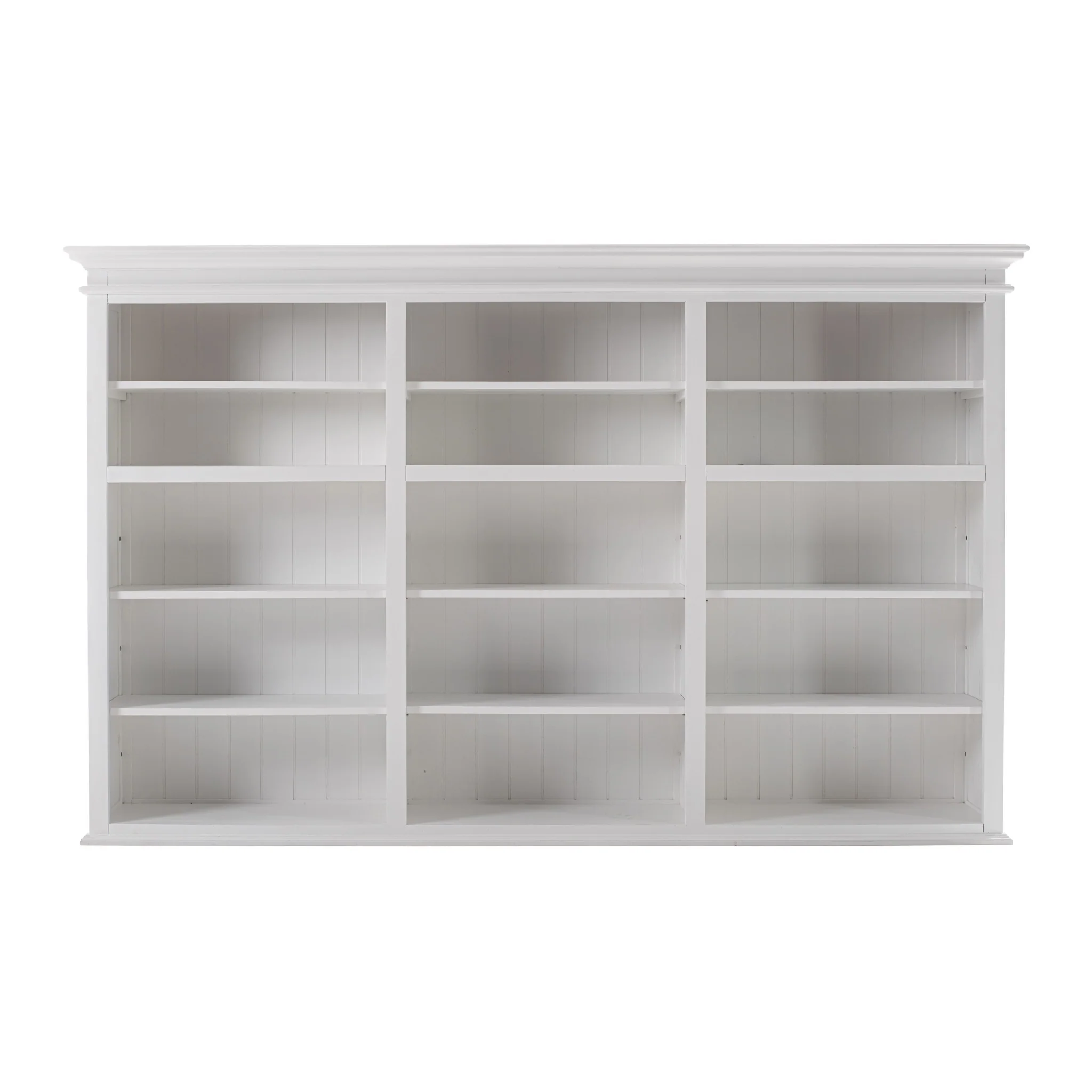Classic White Triple-Bay Hutch Unit By Homeroots - Image 6