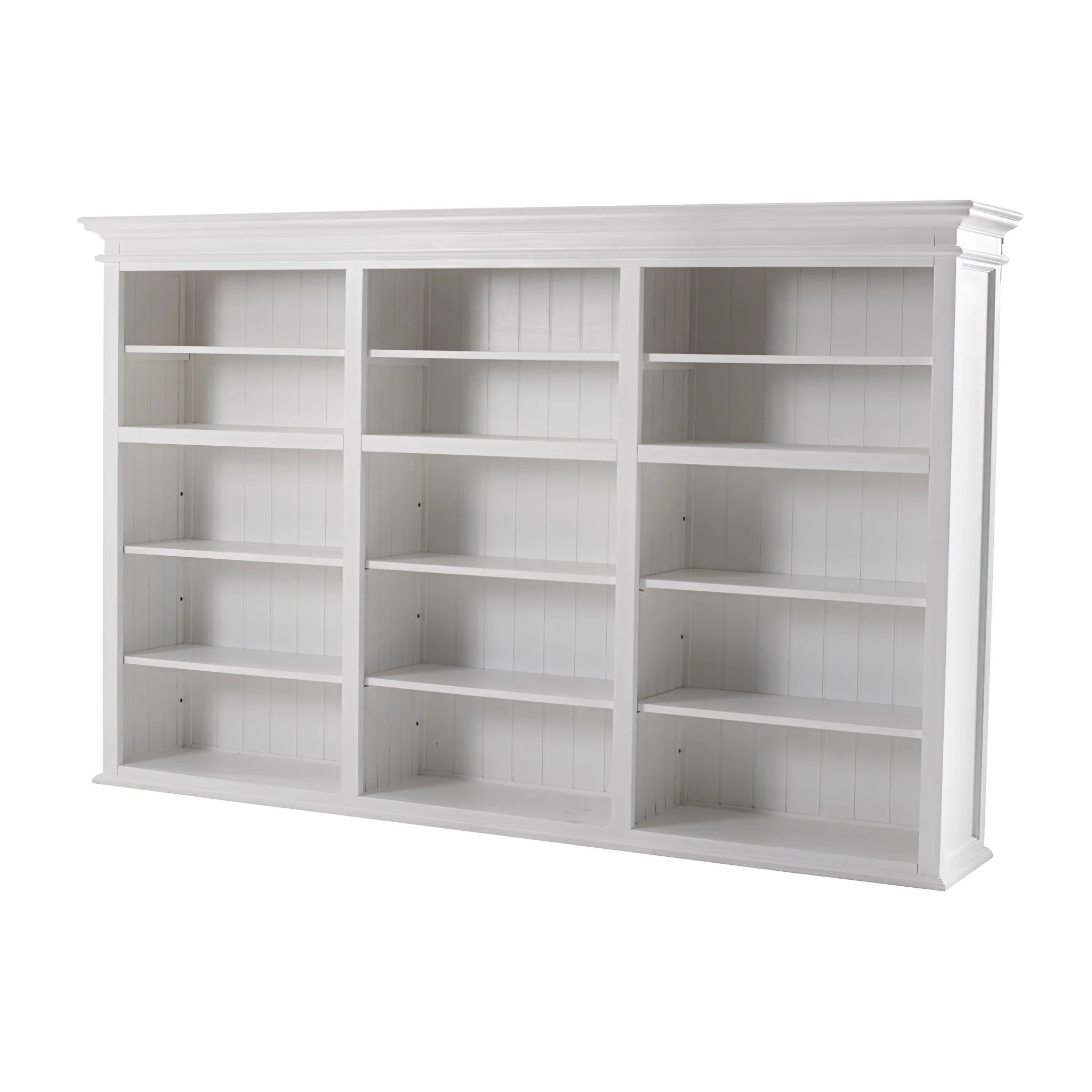 Classic White Triple-Bay Hutch Unit By Homeroots - Image 7