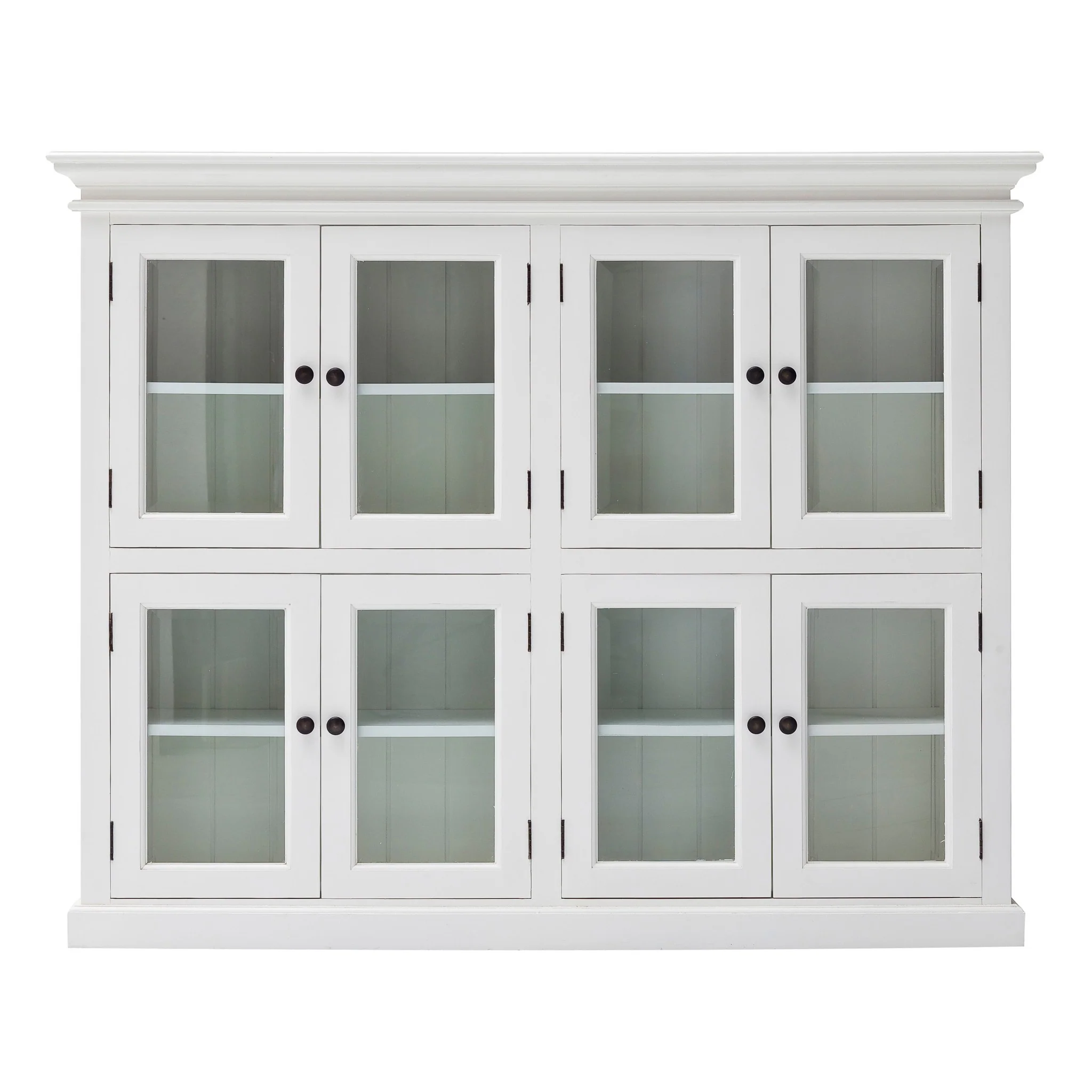 Classic White Two Level Mega Storage Cabinet By Homeroots - Image 2