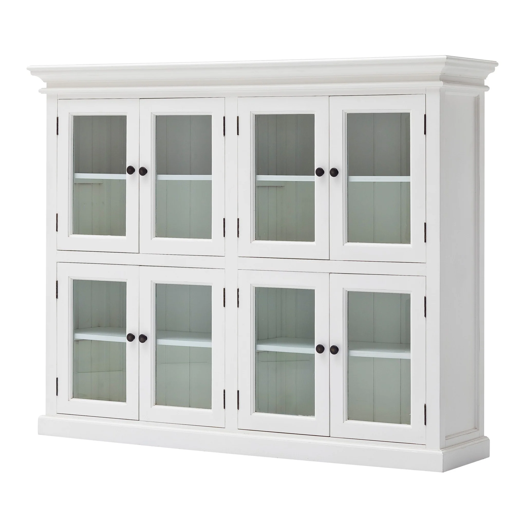 Classic White Two Level Mega Storage Cabinet By Homeroots - Image 3