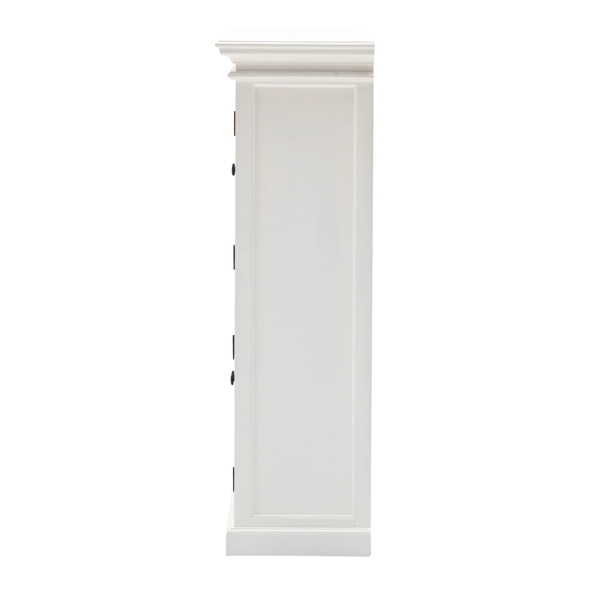 Classic White Two Level Storage Cabinet By Homeroots - Image 5