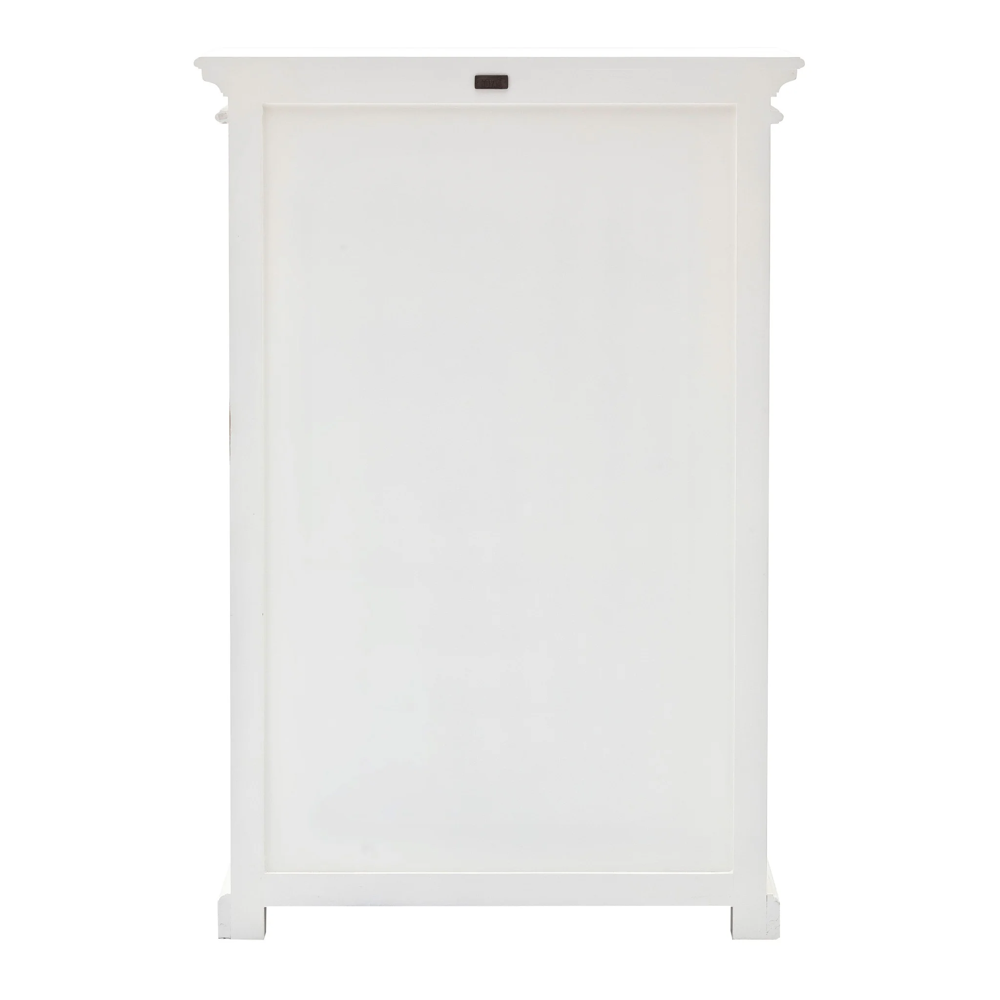 Classic White Two Level Storage Cabinet By Homeroots - Image 6