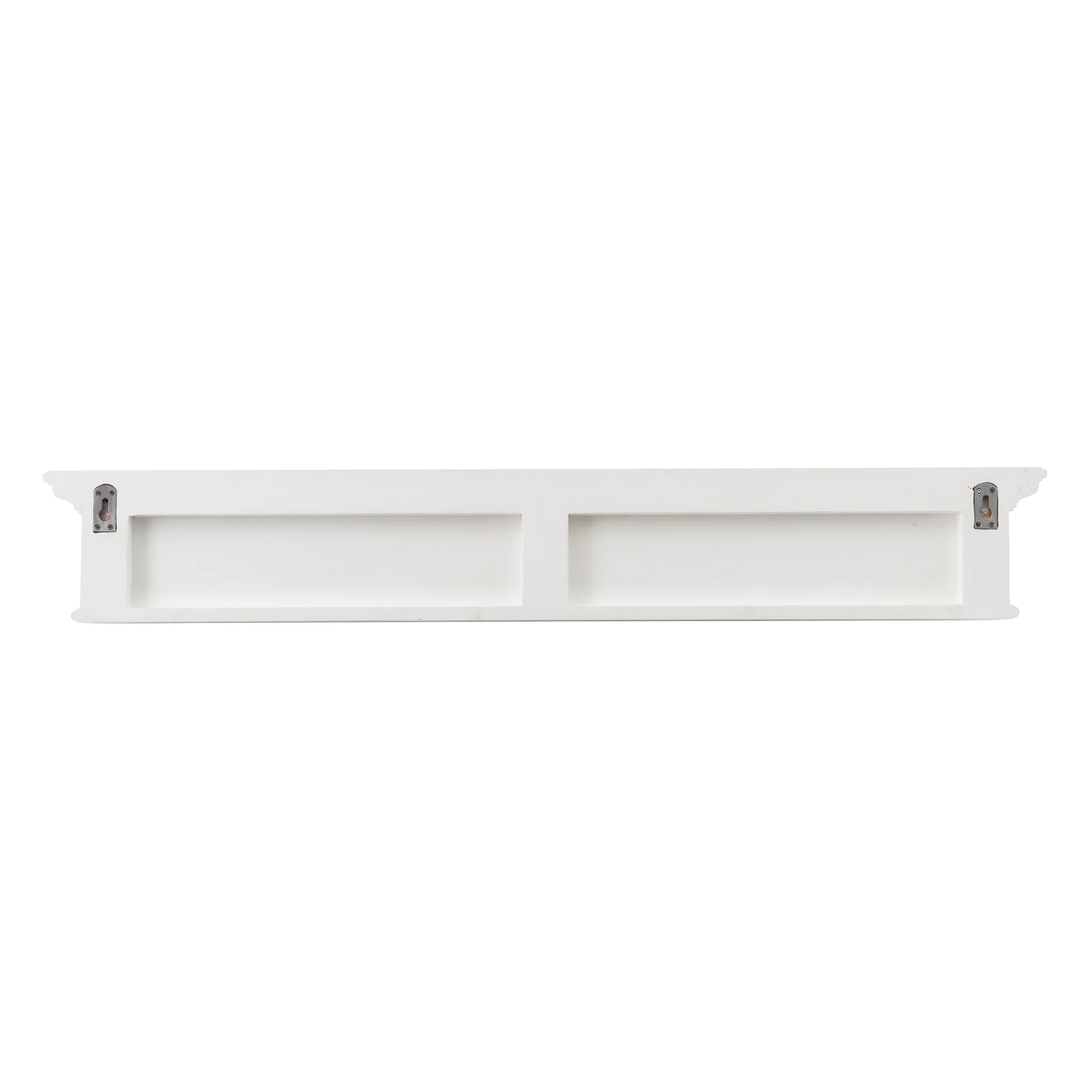 Classic White Wood Wide Eight Hook Coat Rack By Homeroots - Image 4