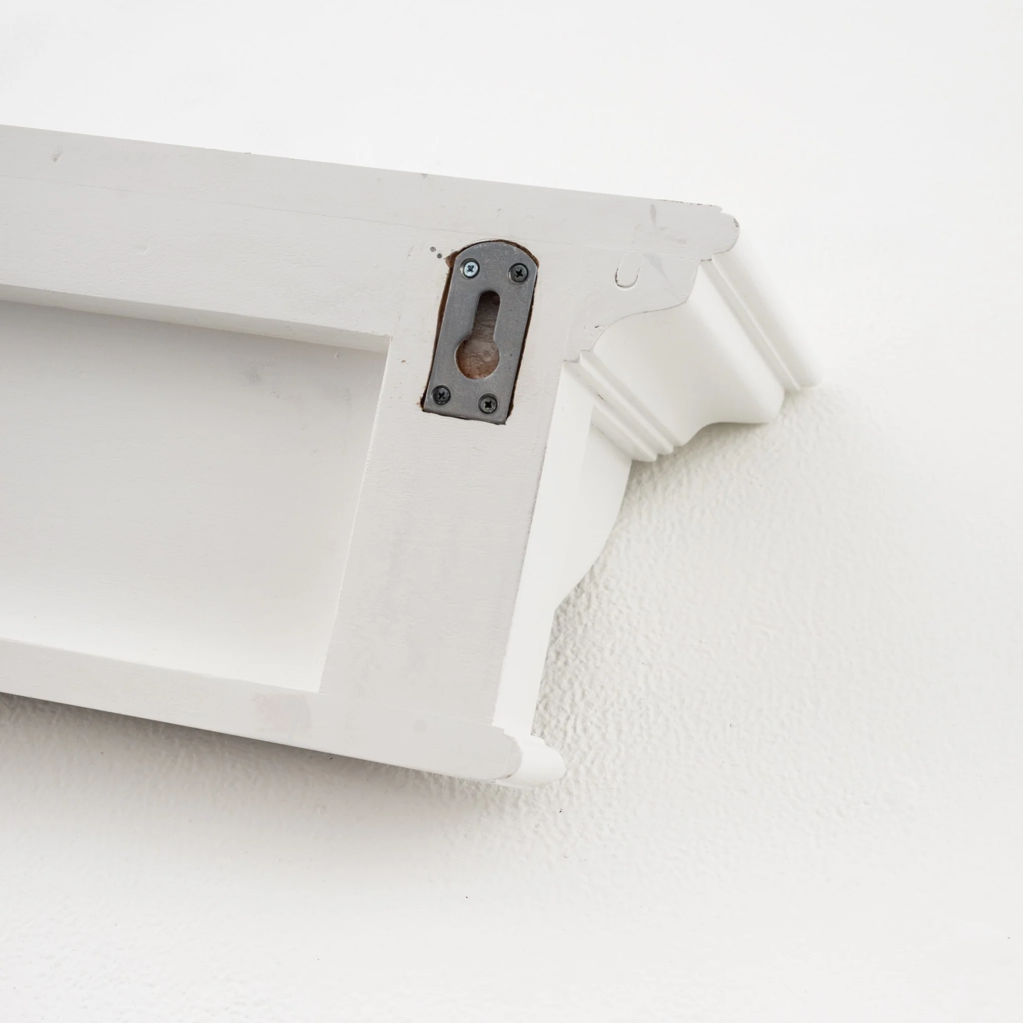 Classic White Wood Wide Eight Hook Coat Rack By Homeroots - Image 9