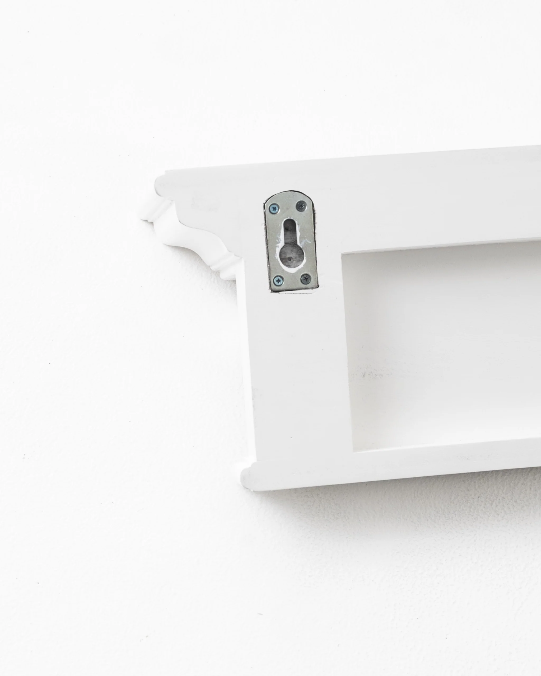 Classic White Wood Wide Six Hook Coat Rack By Homeroots - Image 9