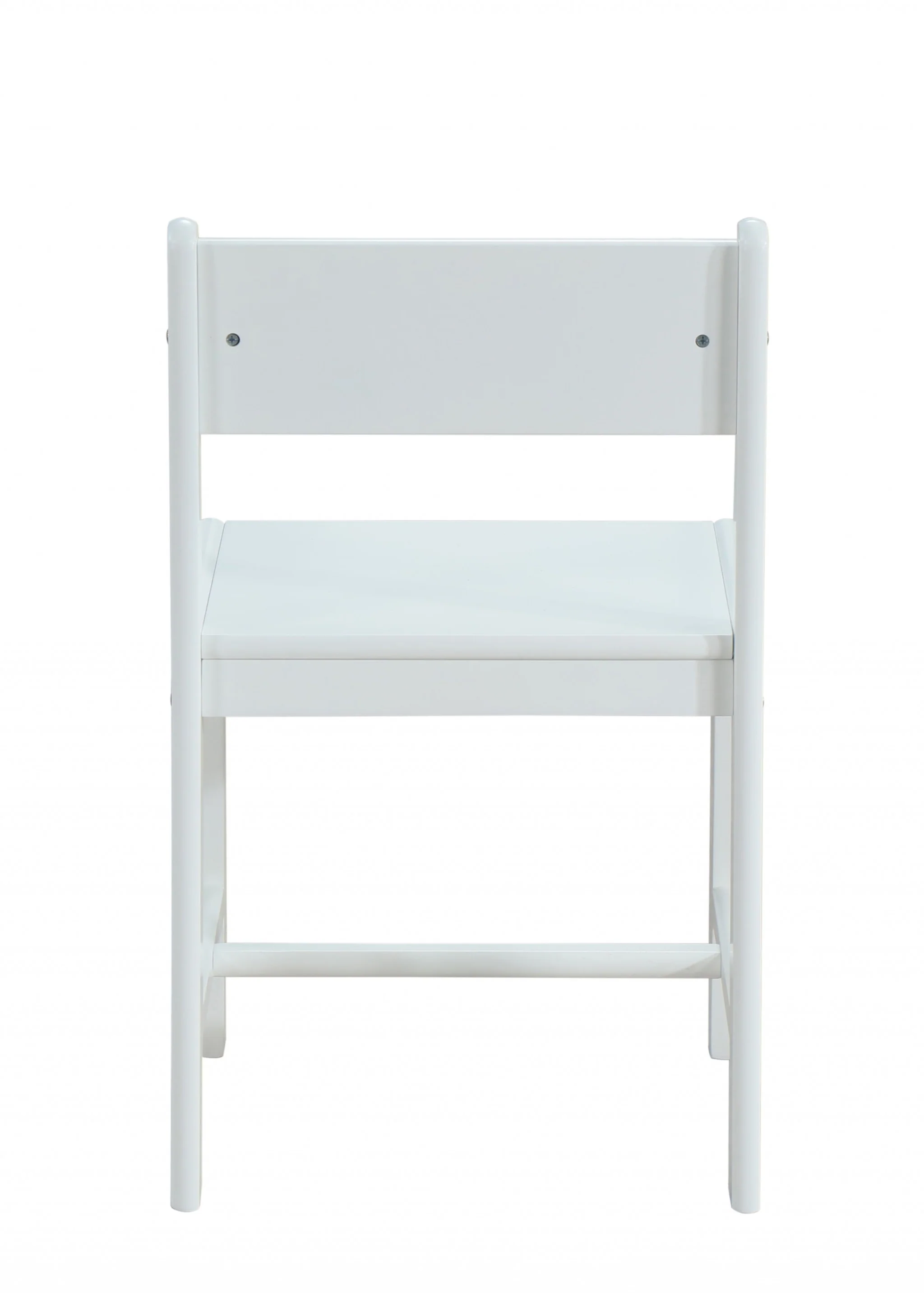 Classic White Wooden Stationary Chair By Homeroots - Image 3