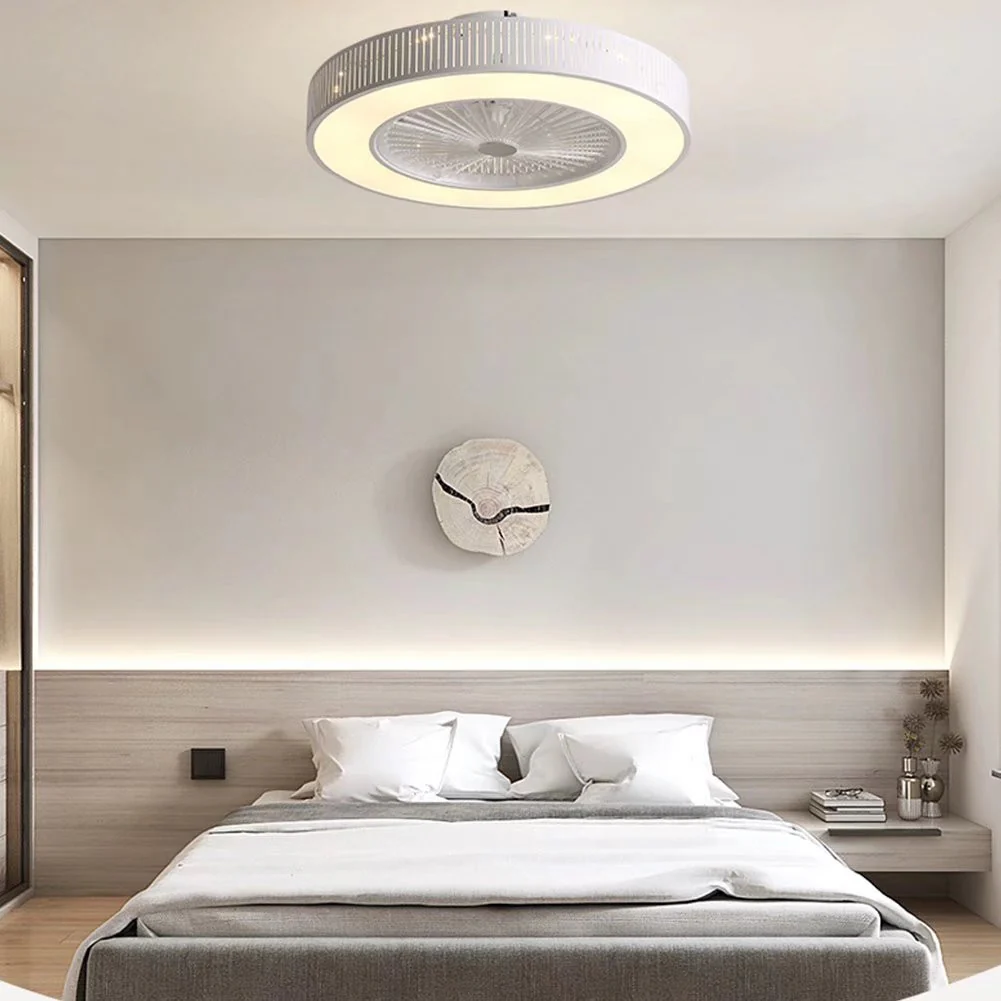Classy Ceiling Fan And Round LED Lamp By Homeroots - Image 5