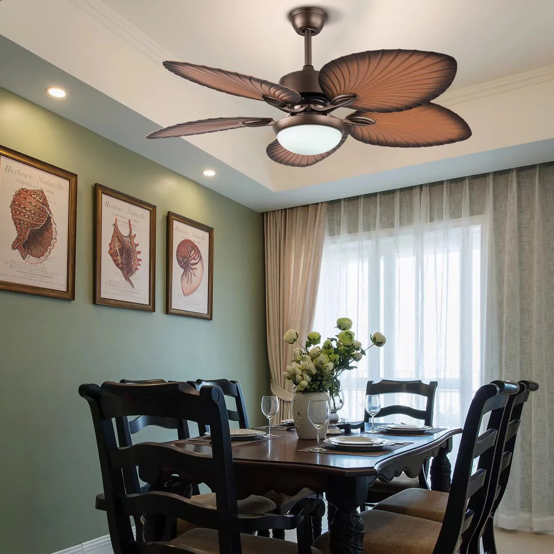 Classy Metal Ceiling Fan And LED Lamp By Homeroots - Image 2