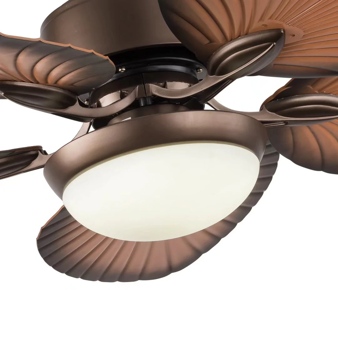 Classy Metal Ceiling Fan And LED Lamp By Homeroots - Image 5