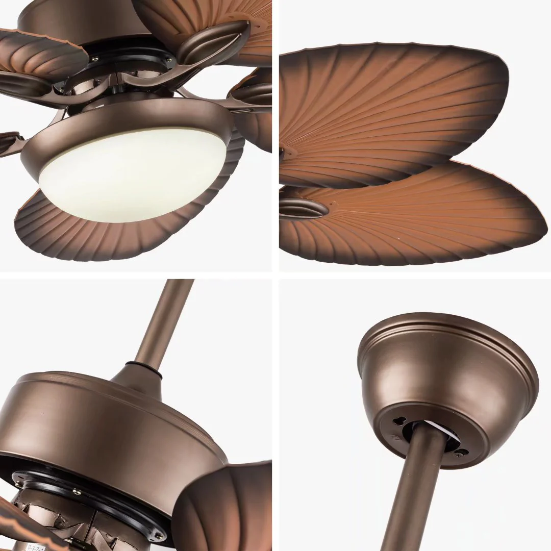 Classy Metal Ceiling Fan And LED Lamp By Homeroots - Image 6