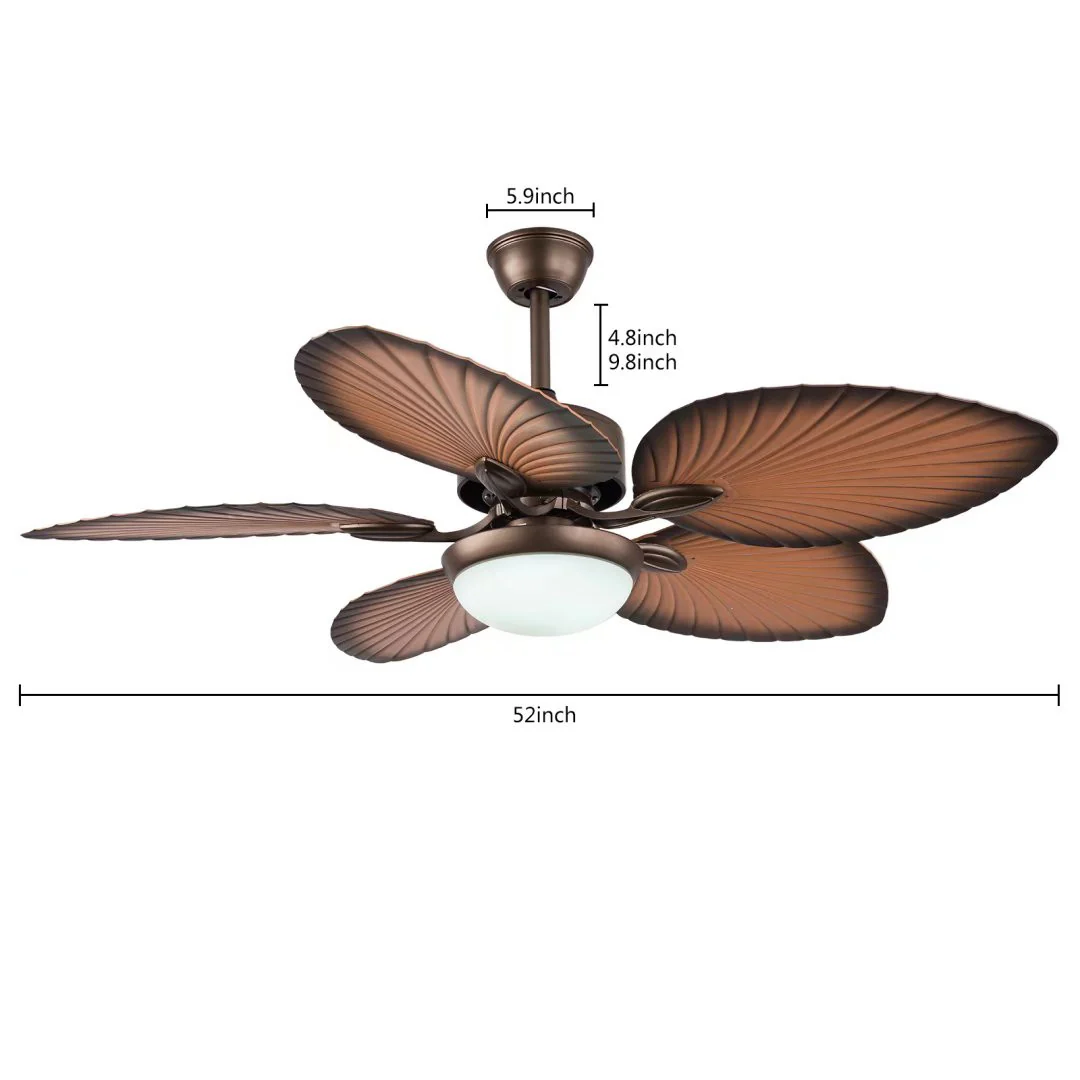 Classy Metal Ceiling Fan And LED Lamp By Homeroots - Image 7