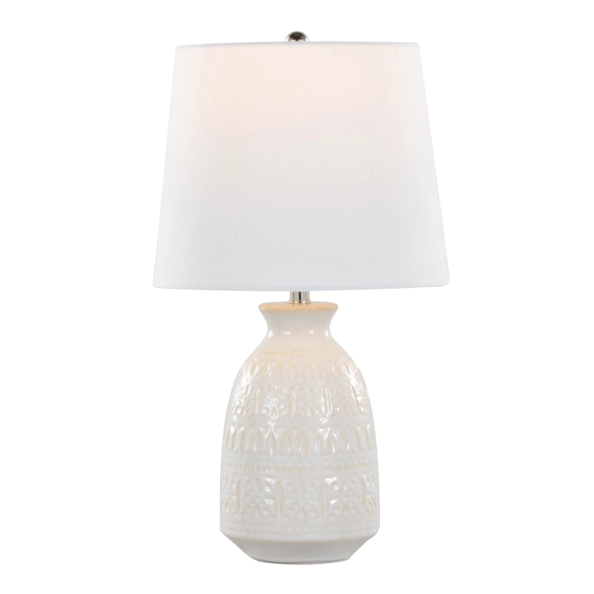 Claudia 20" Ceramic Accent Lamp - Set of 2 By LumiSource - GTE20-CLAUDIA GNPNIW2 - Image 14