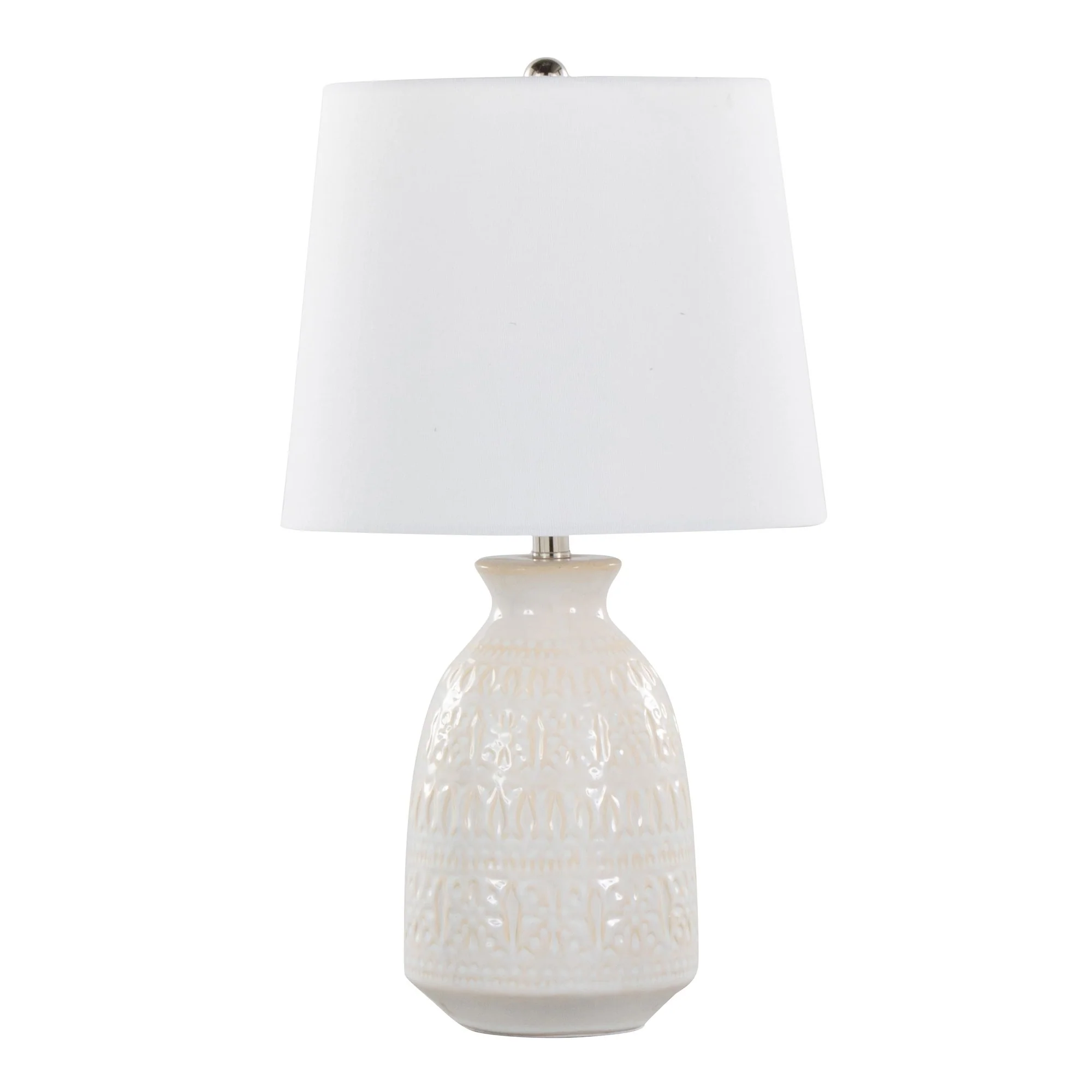 Claudia 20" Ceramic Accent Lamp - Set of 2 By LumiSource - GTE20-CLAUDIA GNPNIW2 - Image 15