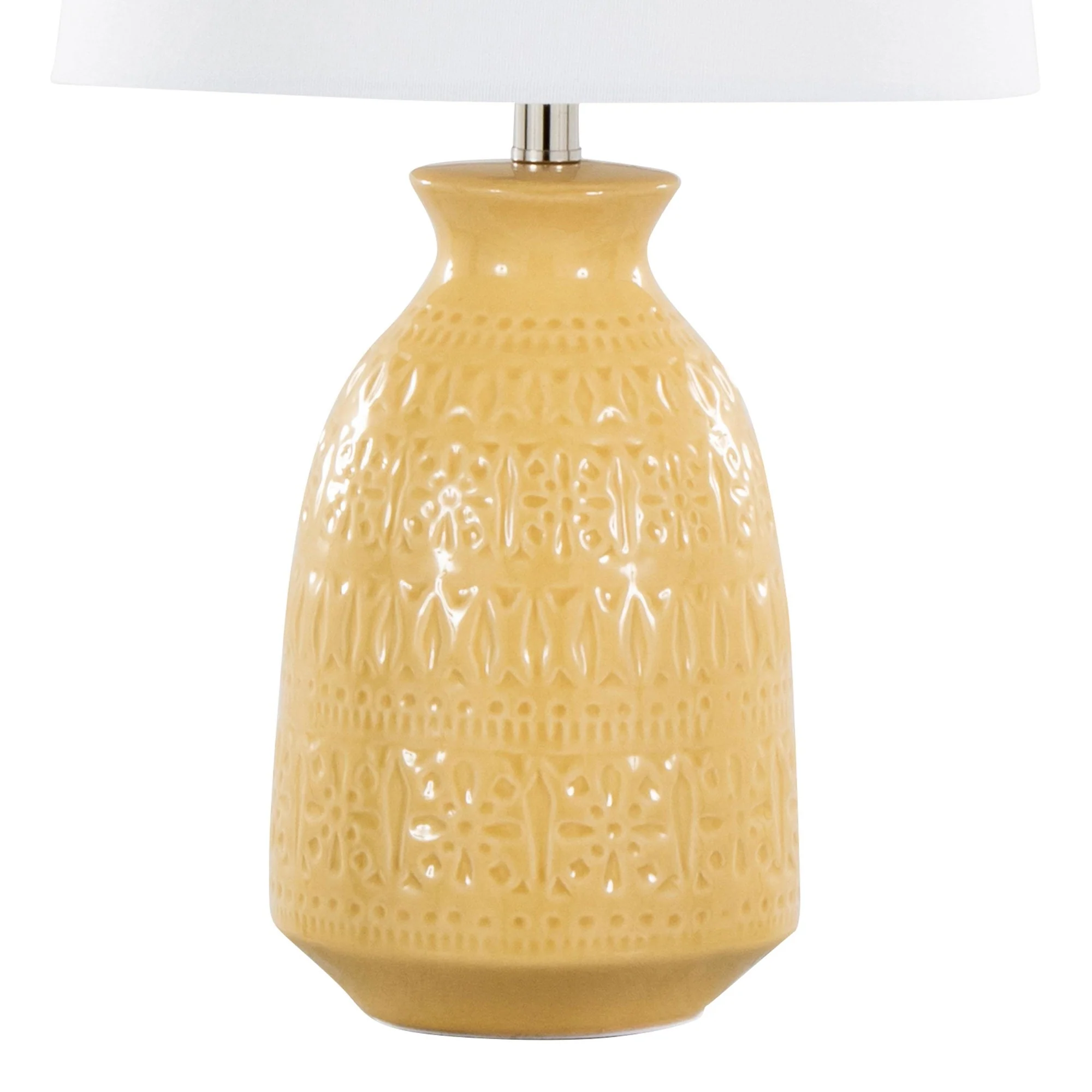 Claudia 20" Ceramic Accent Lamp - Set of 2 By LumiSource - GTE20-CLAUDIA GNPNIW2 - Image 19