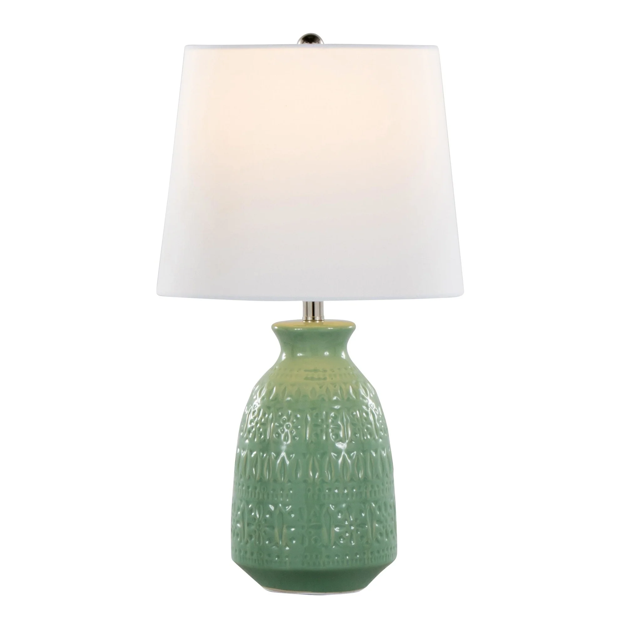 Claudia 20" Ceramic Accent Lamp - Set of 2 By LumiSource - GTE20-CLAUDIA GNPNIW2 - Image 2