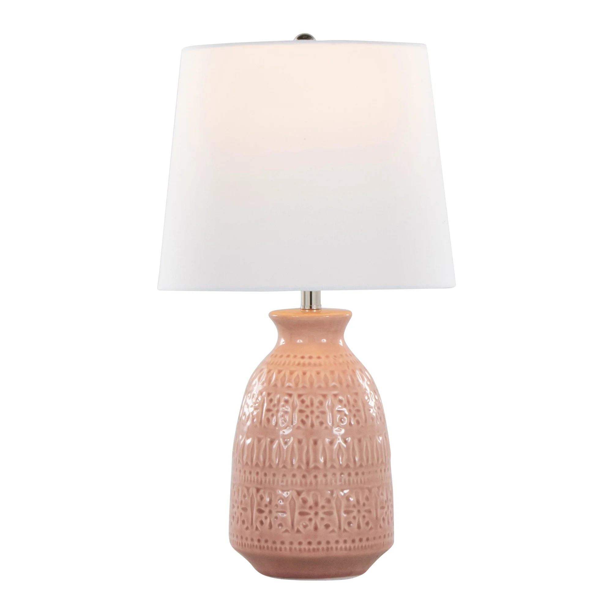 Claudia 20" Ceramic Accent Lamp - Set of 2 By LumiSource - GTE20-CLAUDIA GNPNIW2 - Image 9