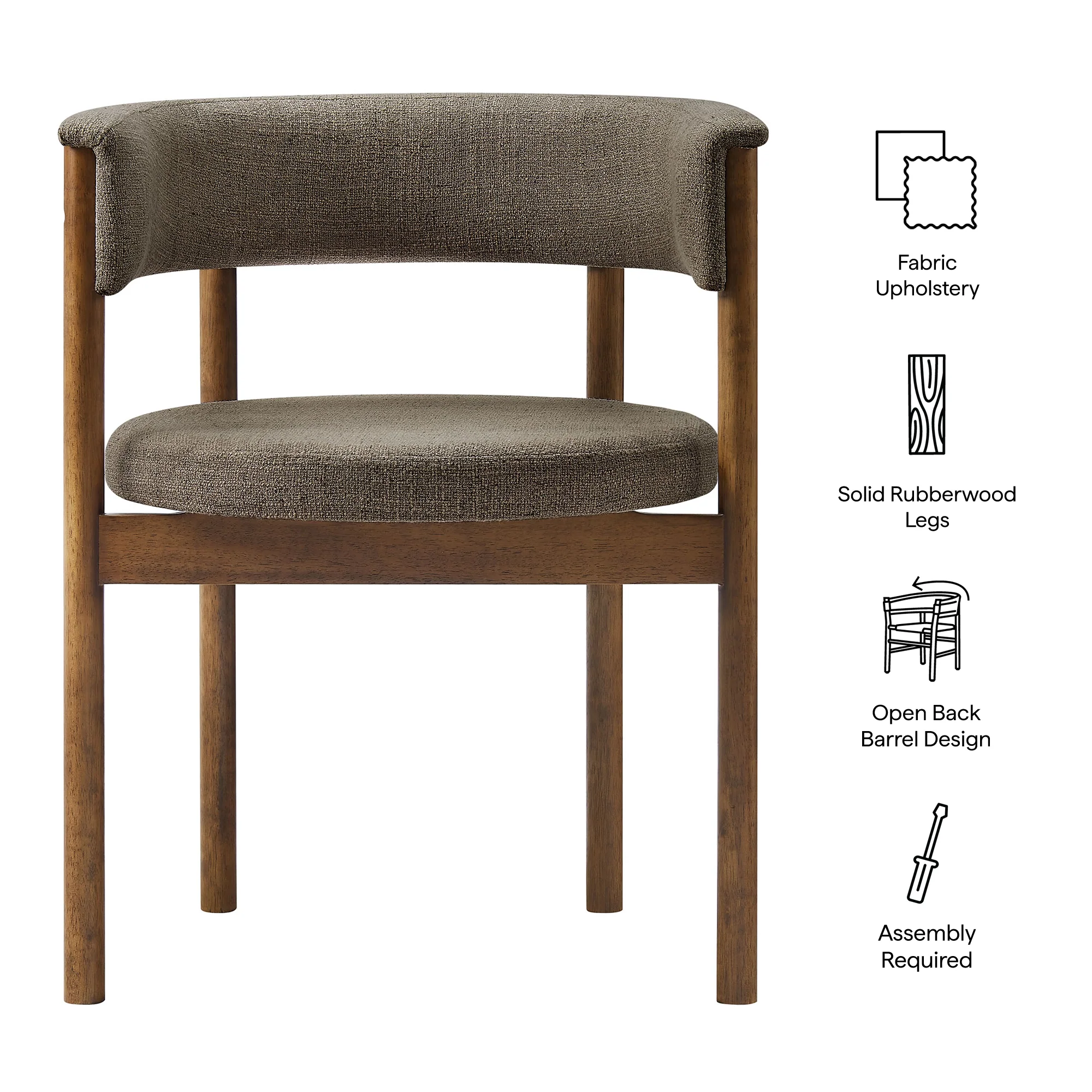 Clea Curved Upholstered Dining Chairs Set Of 2 by Modway - Image 19