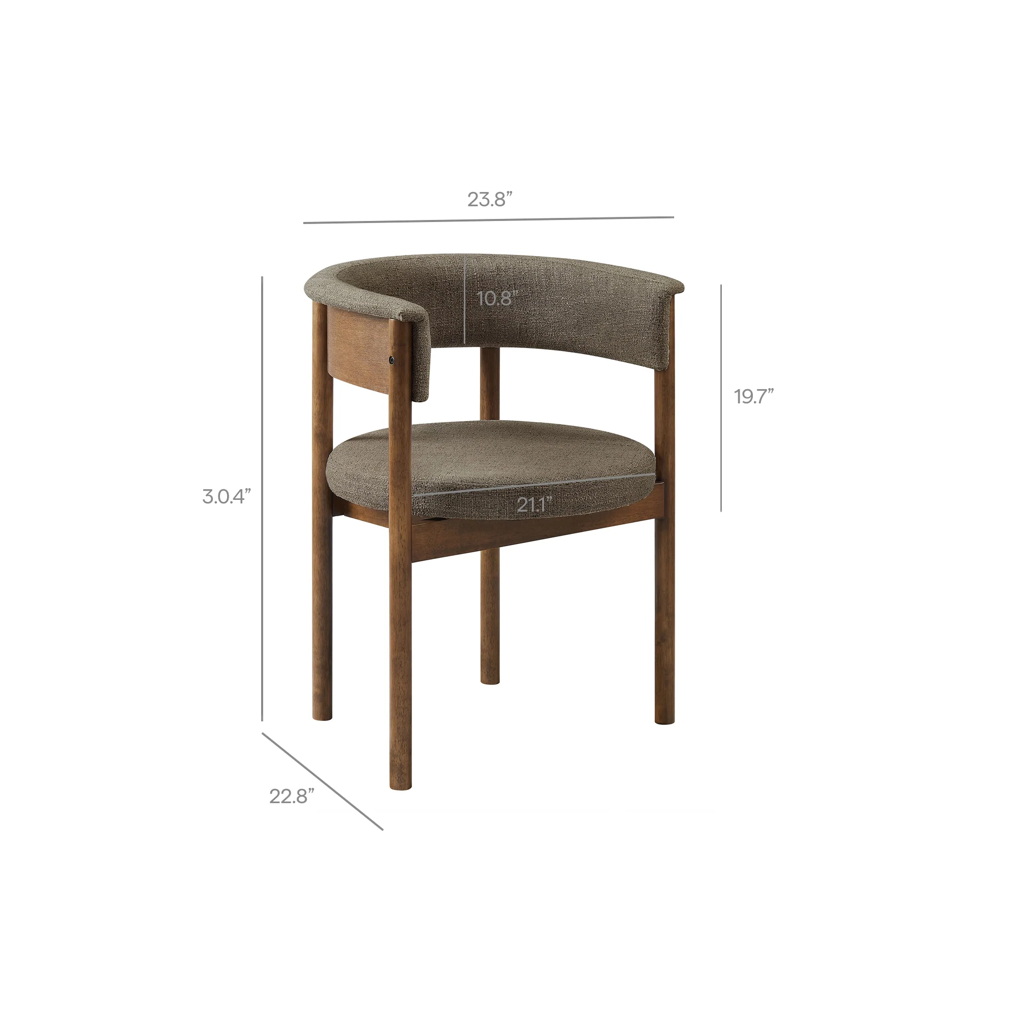 Clea Curved Upholstered Dining Chairs Set Of 2 by Modway - Image 20