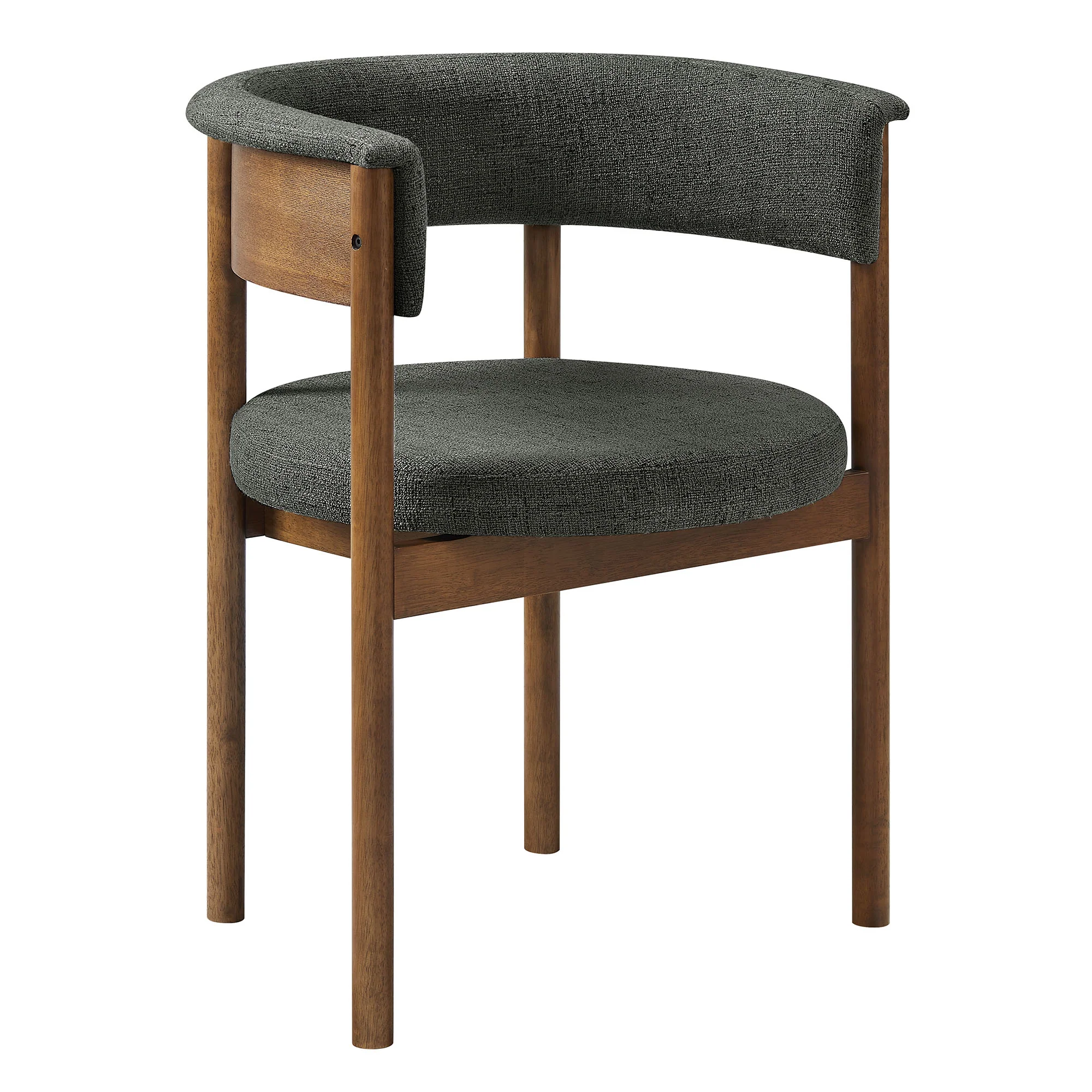 Clea Curved Upholstered Dining Chairs Set Of 2 by Modway - Image 3