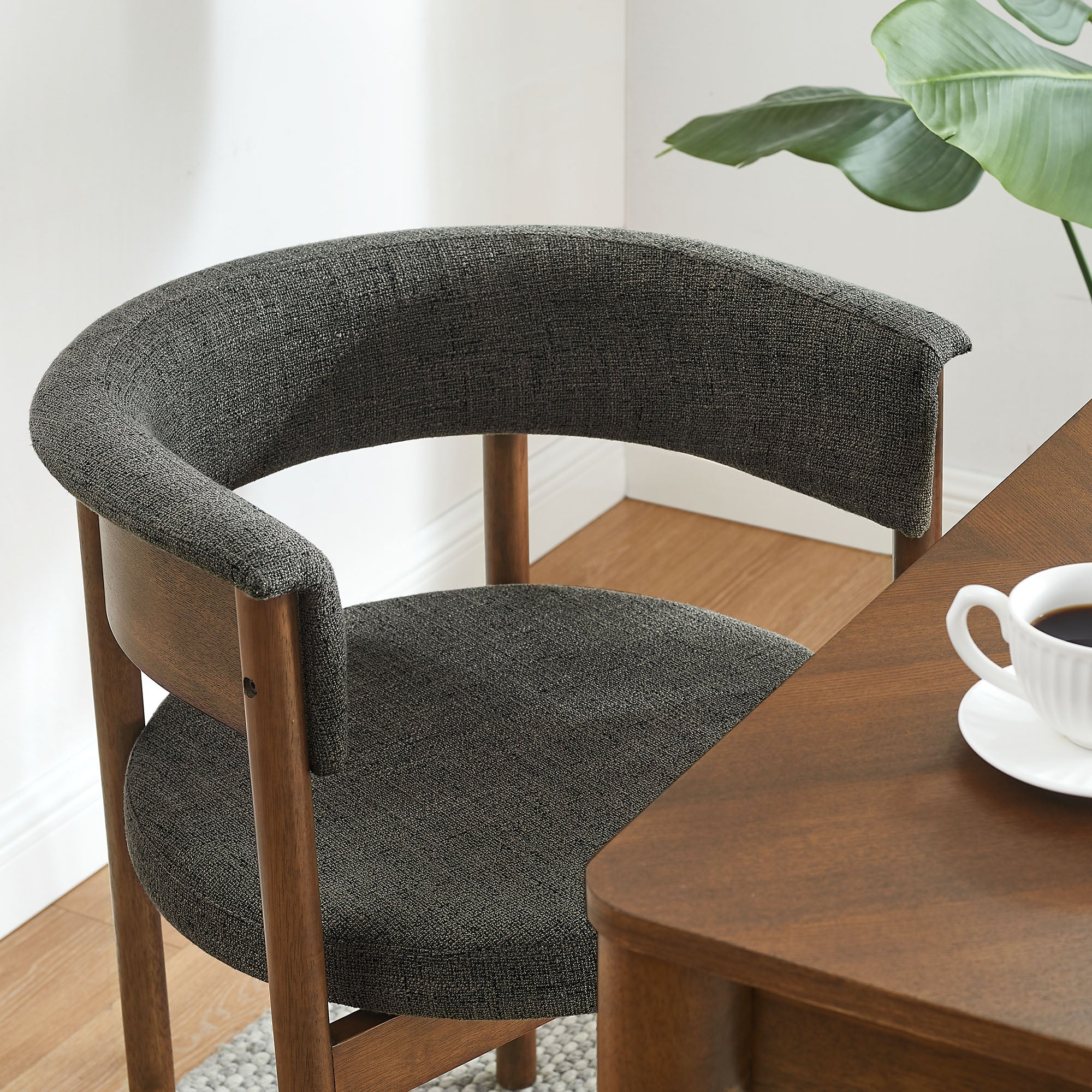 Clea Curved Upholstered Dining Chairs Set Of 2 by Modway - Image 8