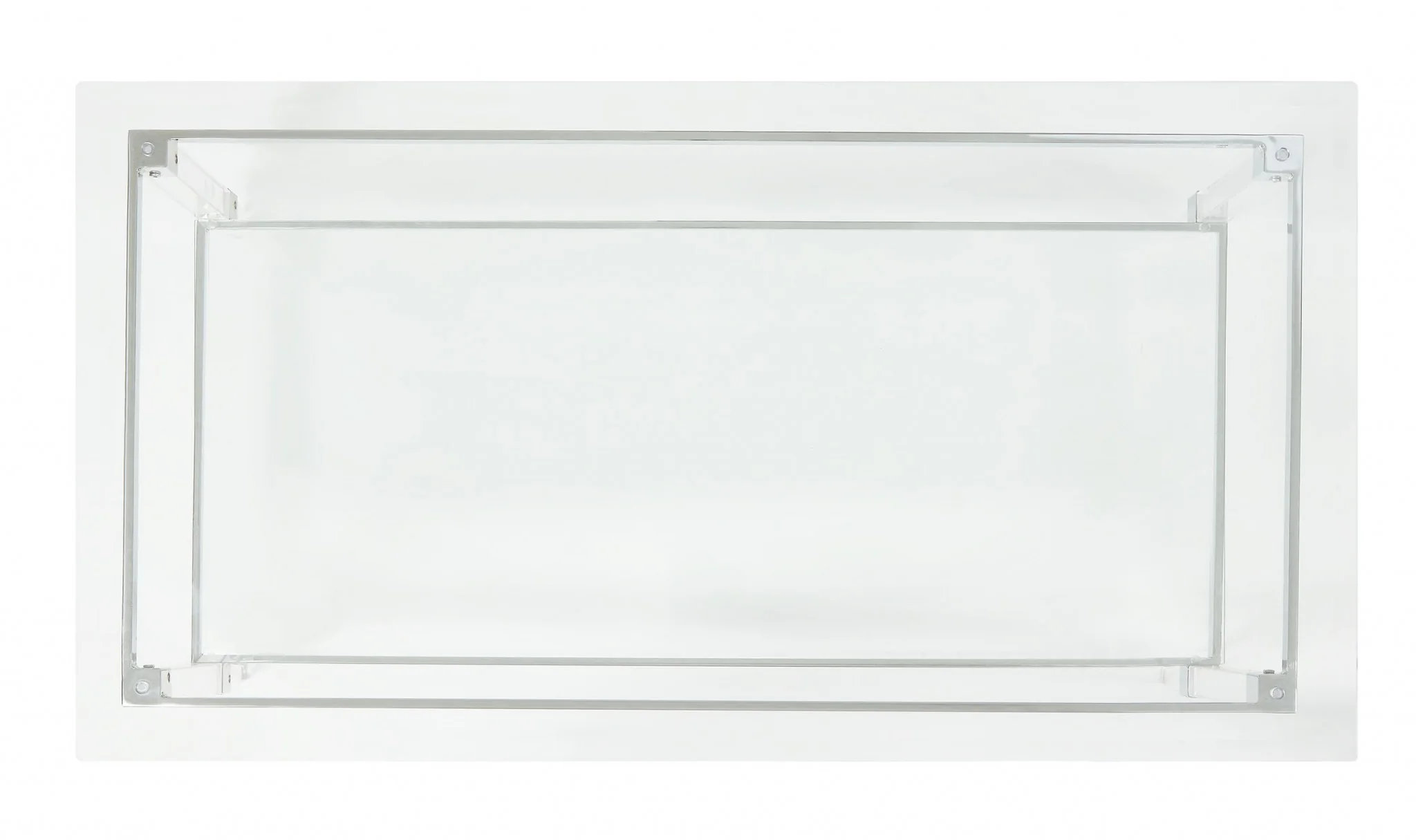 Clear Acrylic Chrome And Clear Glass Coffee Table By Homeroots - 318988 - Image 6