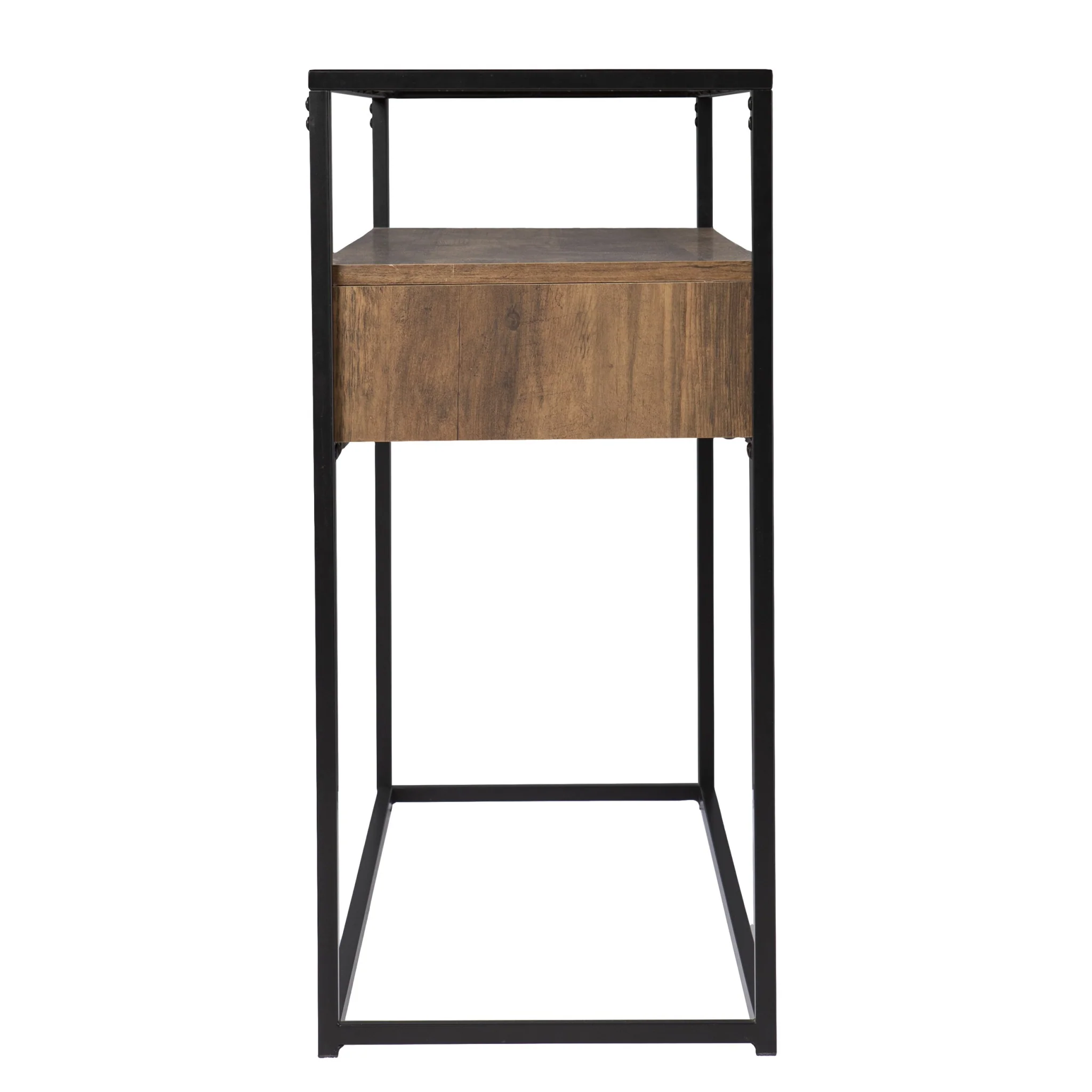 Clear and Black Glass Frame Console Table With Storage With Storage By Homeroots - Image 3