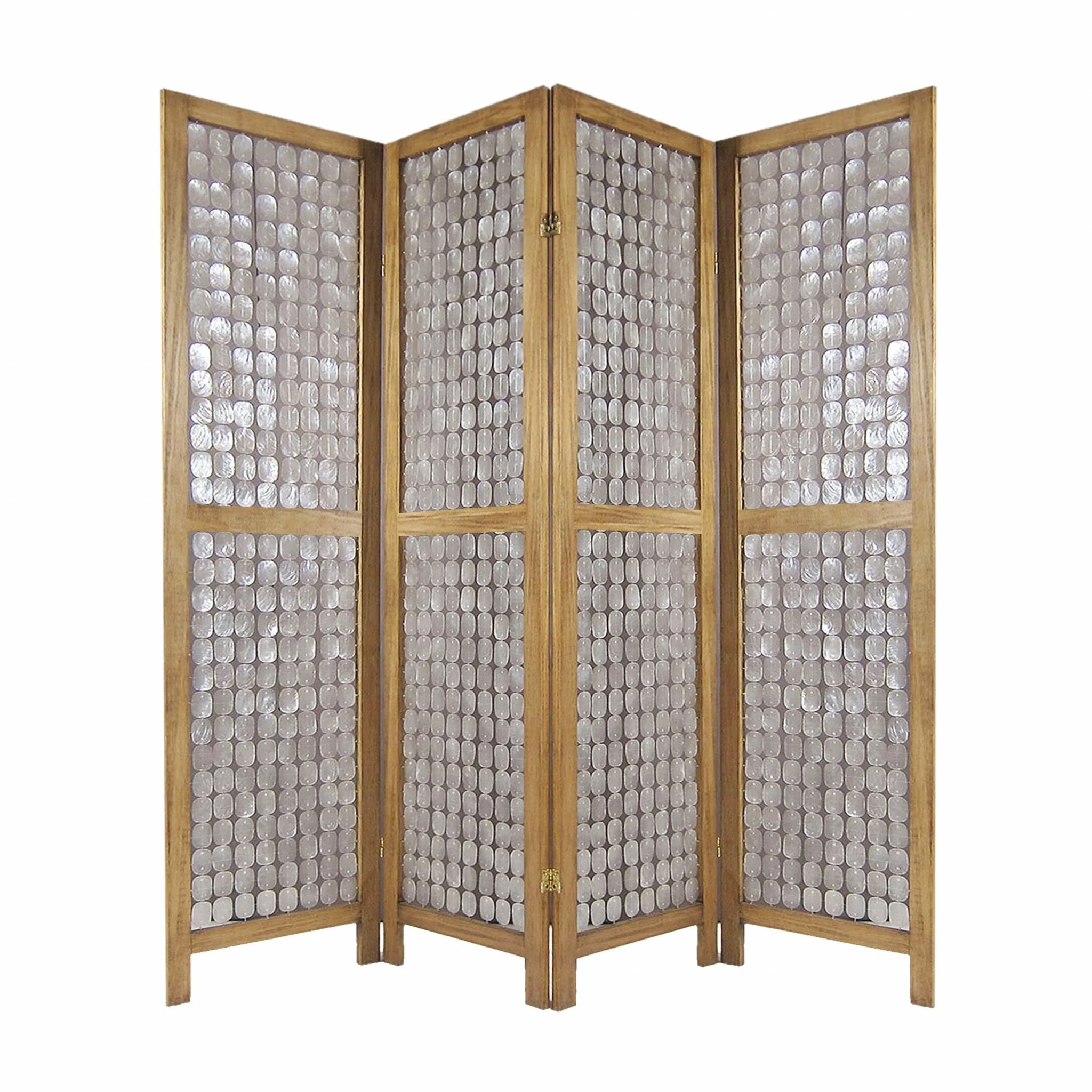 Clear Capiz Shell Screen By Homeroots - 342721 - Image 2
