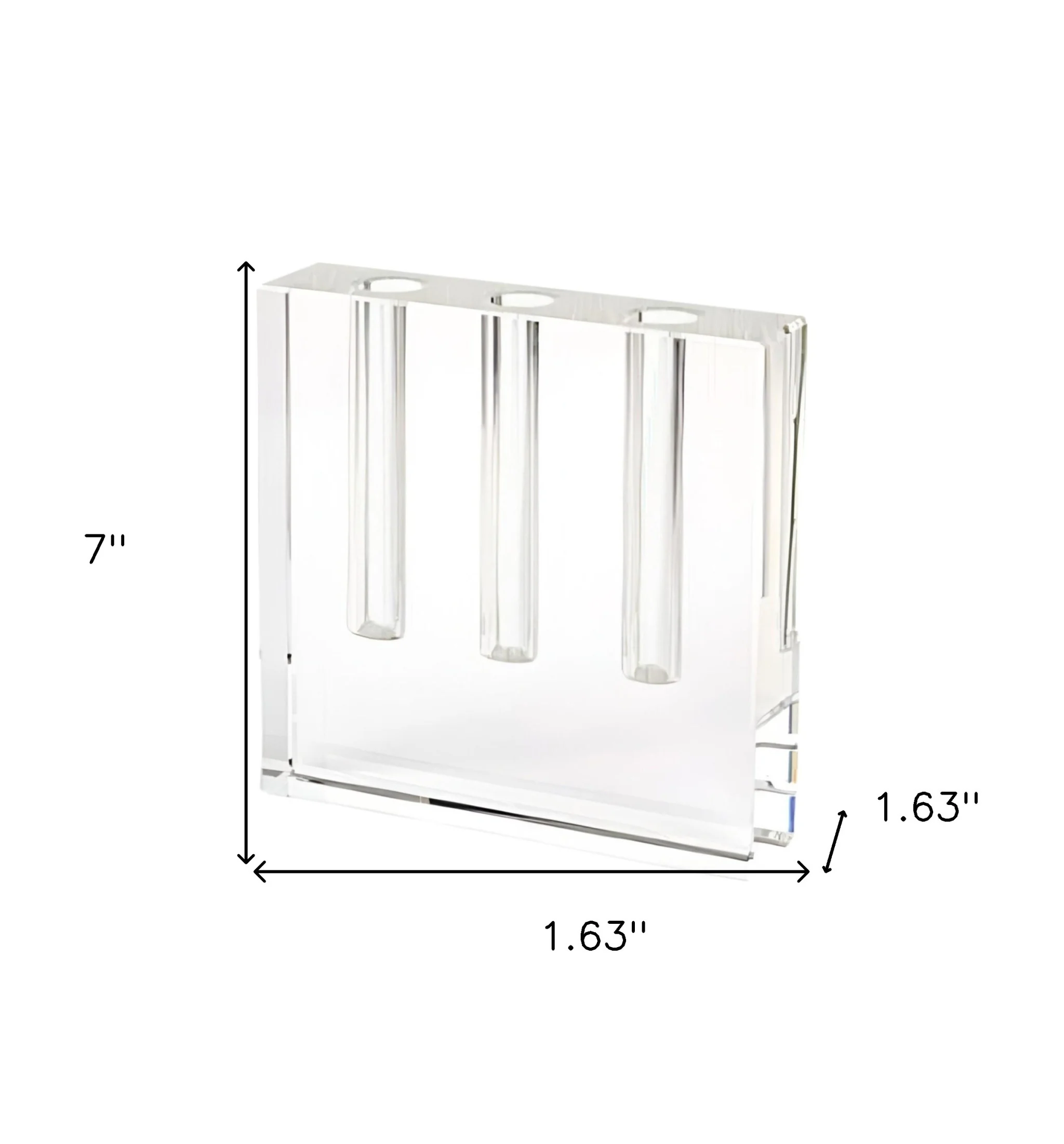 Clear Crystal Clear Square Table Vase By Homeroots - Image 6