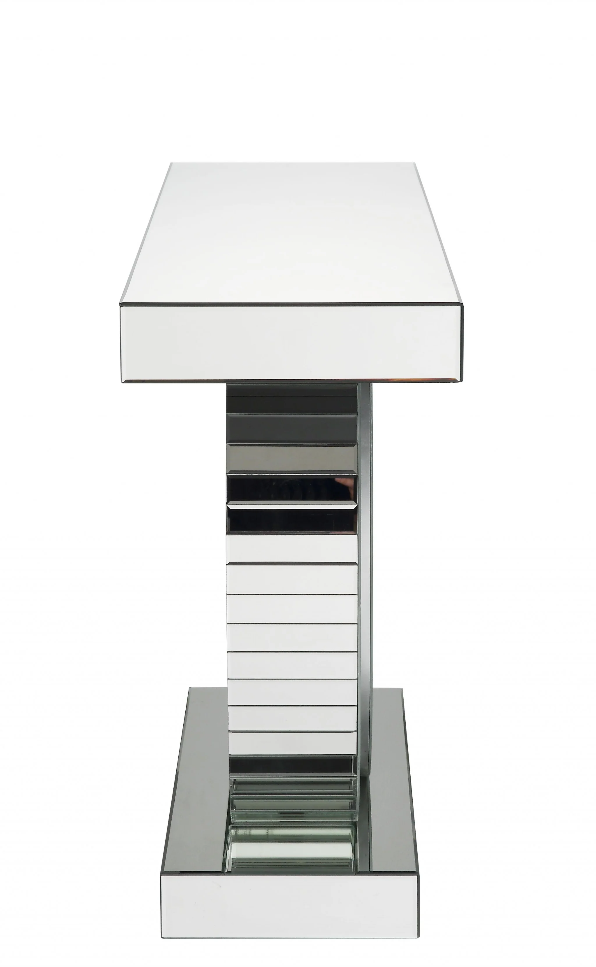 Clear Glass and Faux Crystal Console Table By Homeroots - Image 2