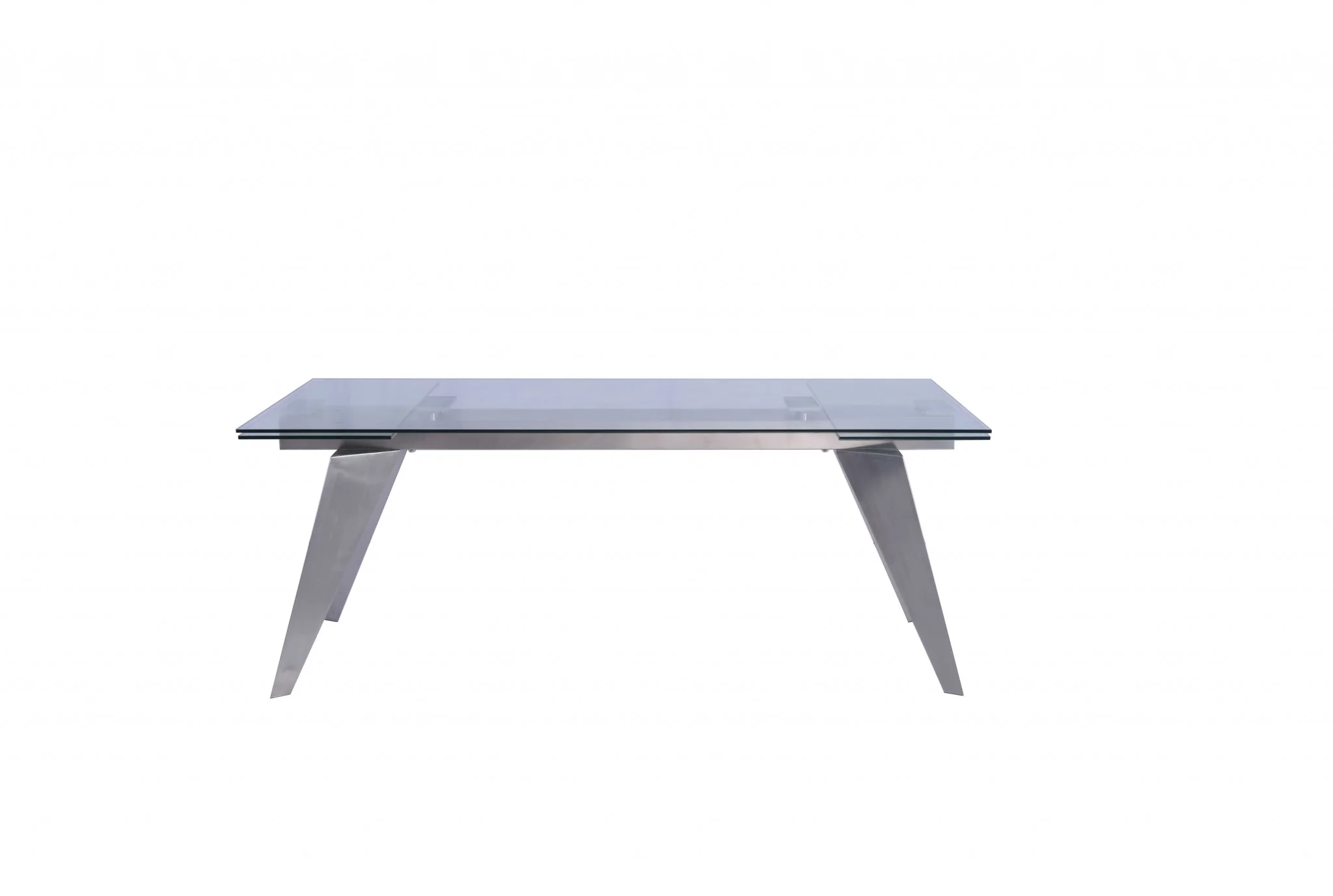 Clear Glass Etendable Dining Table By Homeroots - Image 5